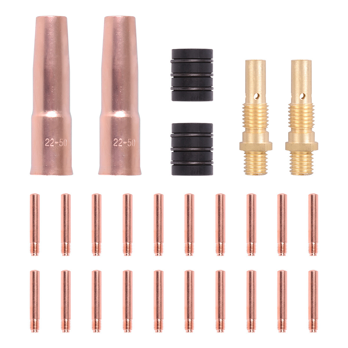 MIG Welding Gun Accessory Kit for Lincoln Magnum 200/250&Tweco #2, 20 Tips