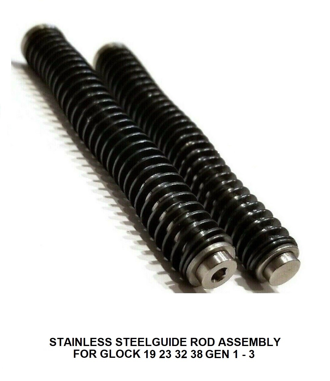 Stainless Steel Recoil Guide Rod with spring for Glock 19 23 32 38 Gen 1 2 3