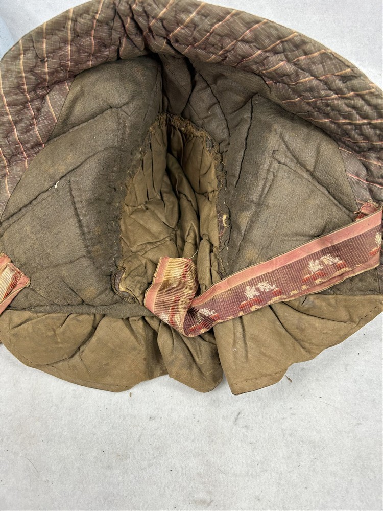 antique hat winter bonnet hand made quilted silk /homespun early 19thc best