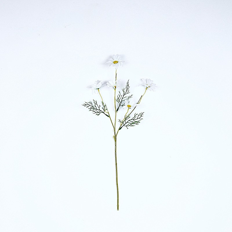 WHITE 6 Bushes 20" SILK ARTIFICIAL DAISY FLOWERS Sprays Wedding Party Supplies