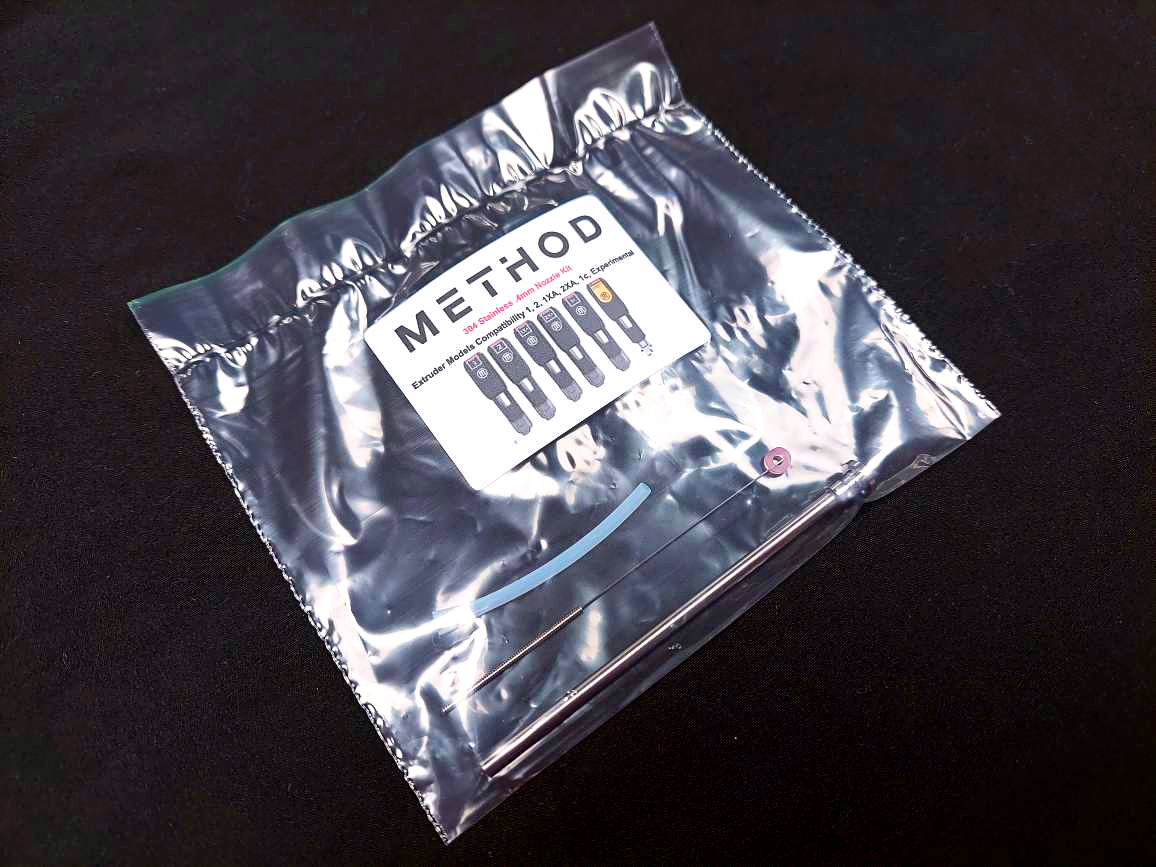 Makerbot Method/Method X NEW .4mm Nozzle, PTFE Tubing, And Cleaning Needle Kit