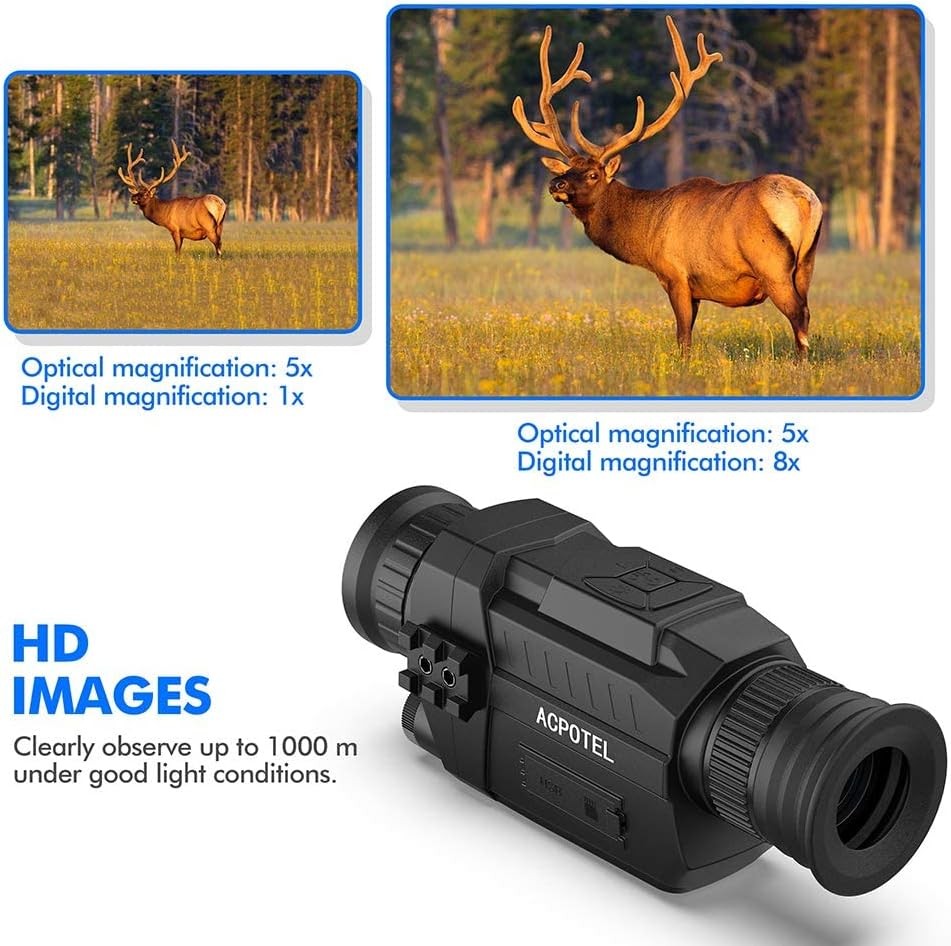 ACPOTEL NV30 Night Vision Monocular Infrared Digital Night Vision with Sony Sen