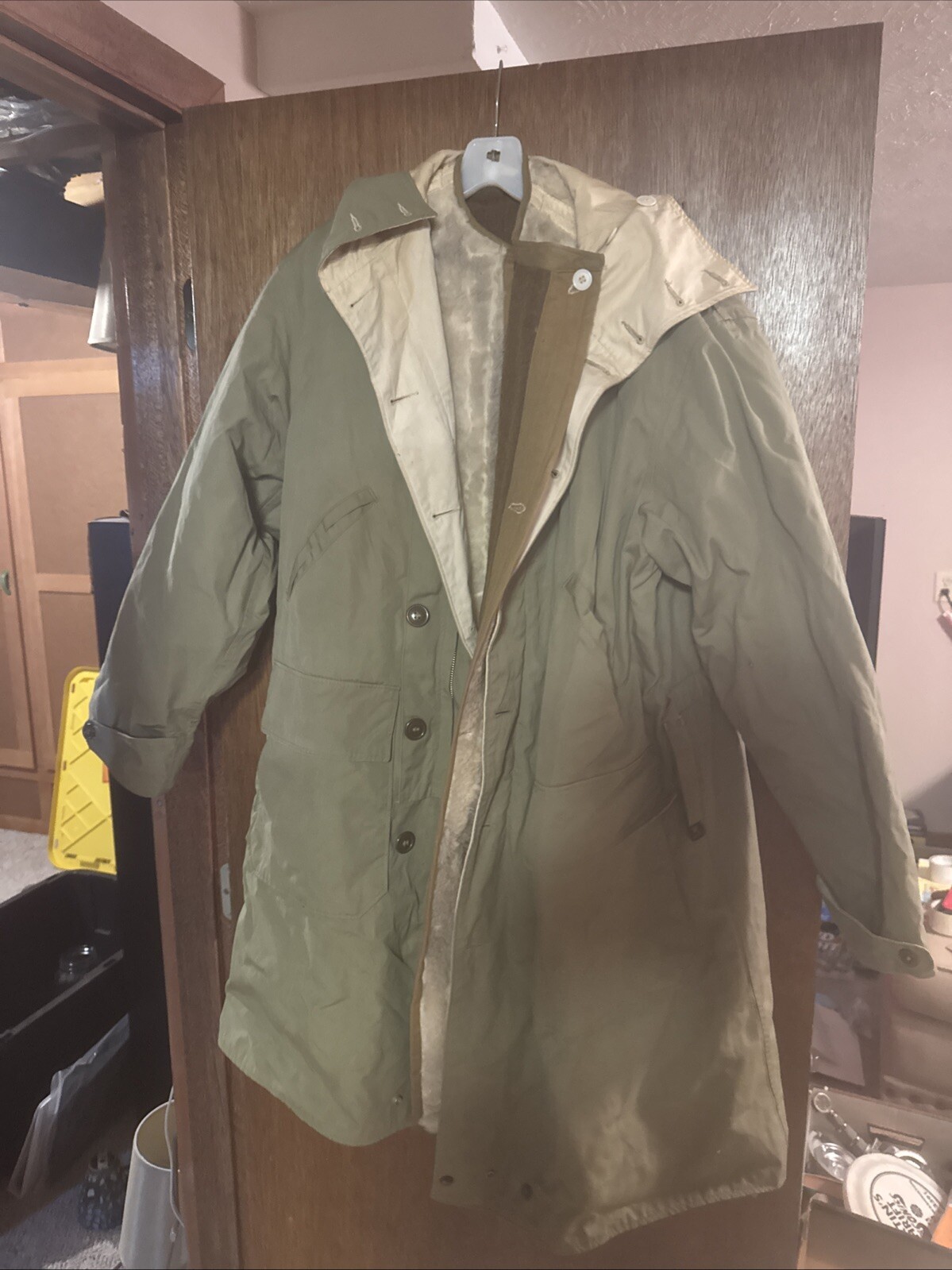 Army air Corp Cold Weather Coat With REAR liner.