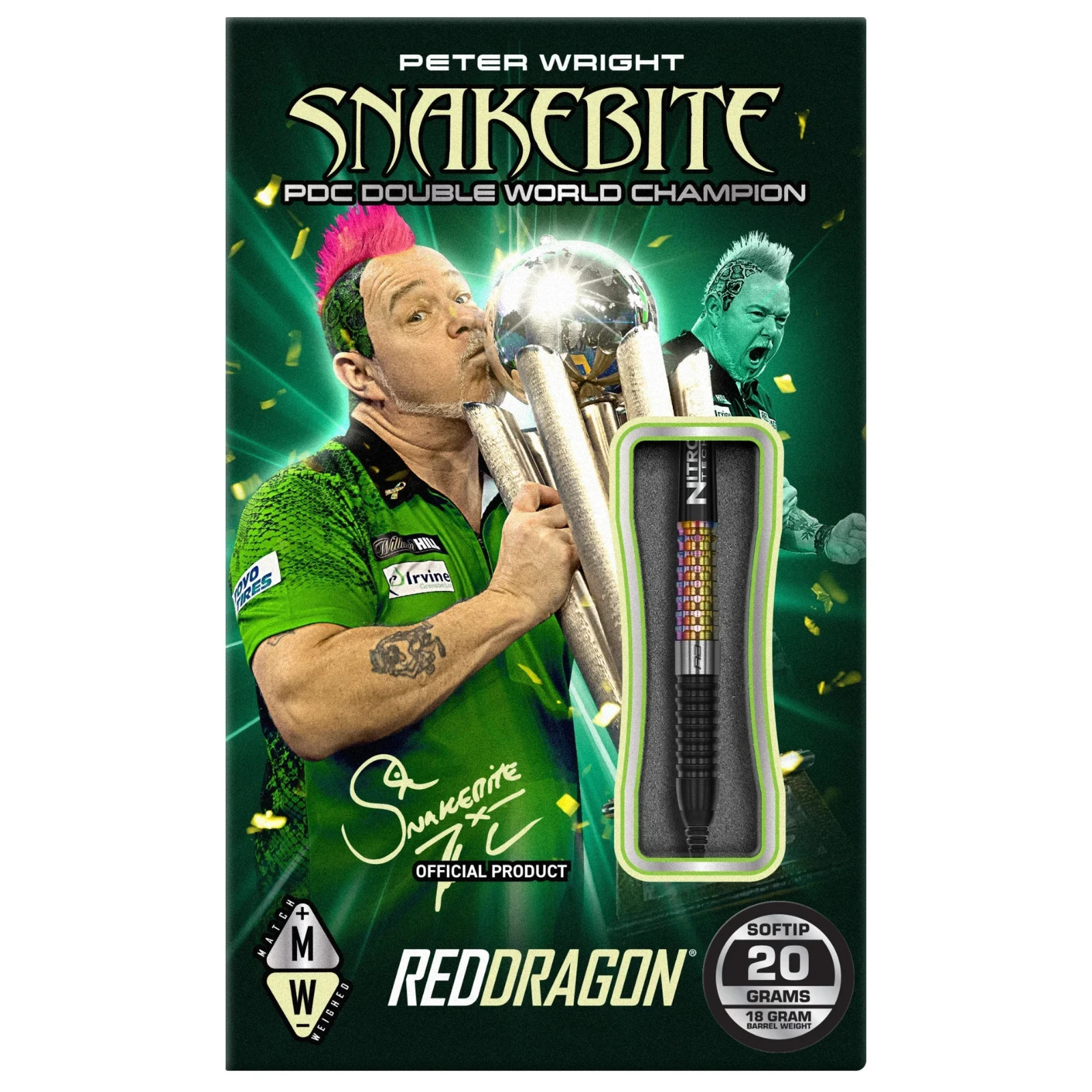 WINMAU SNAKEBITE SOFT TIP DARTS 20 GRAM 90% TUNGSTEN SHIP FREE FREE BONUS #2812