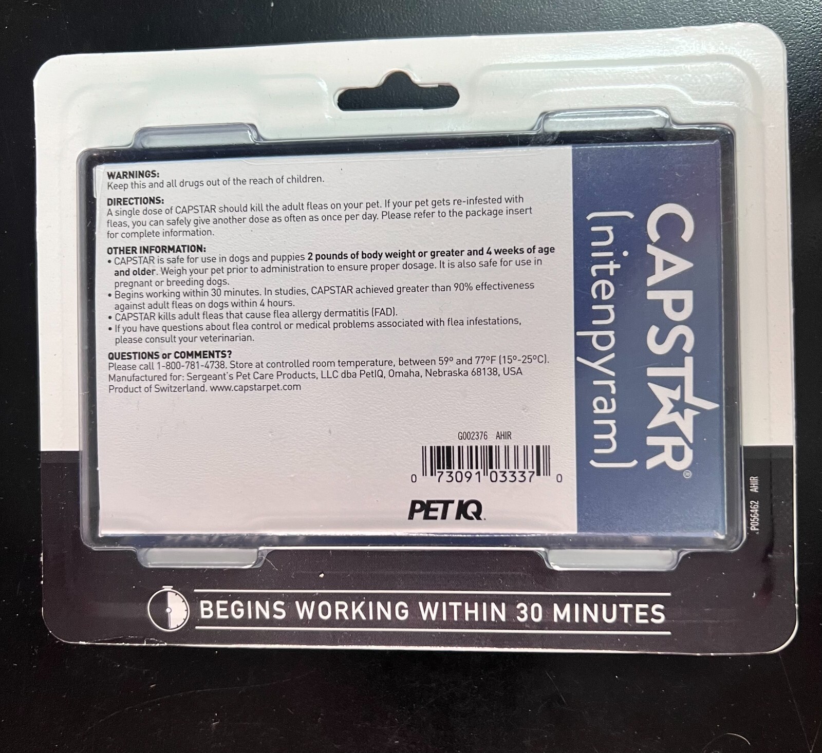 Fast-Acting Oral Treatment for Small Dogs 2-25 lbs 6 Tabs