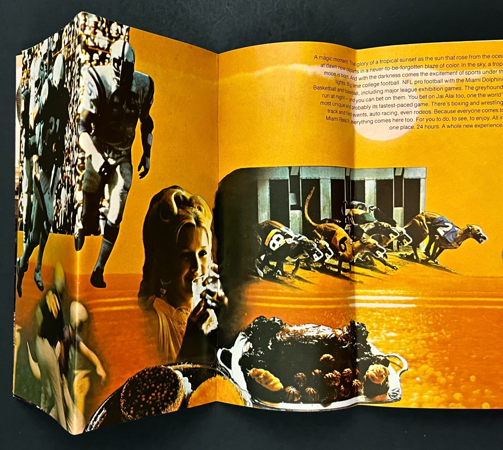 1970s 24 Hours In Miami Beach Florida Tourist Guide FL VTG Travel Booklet Map