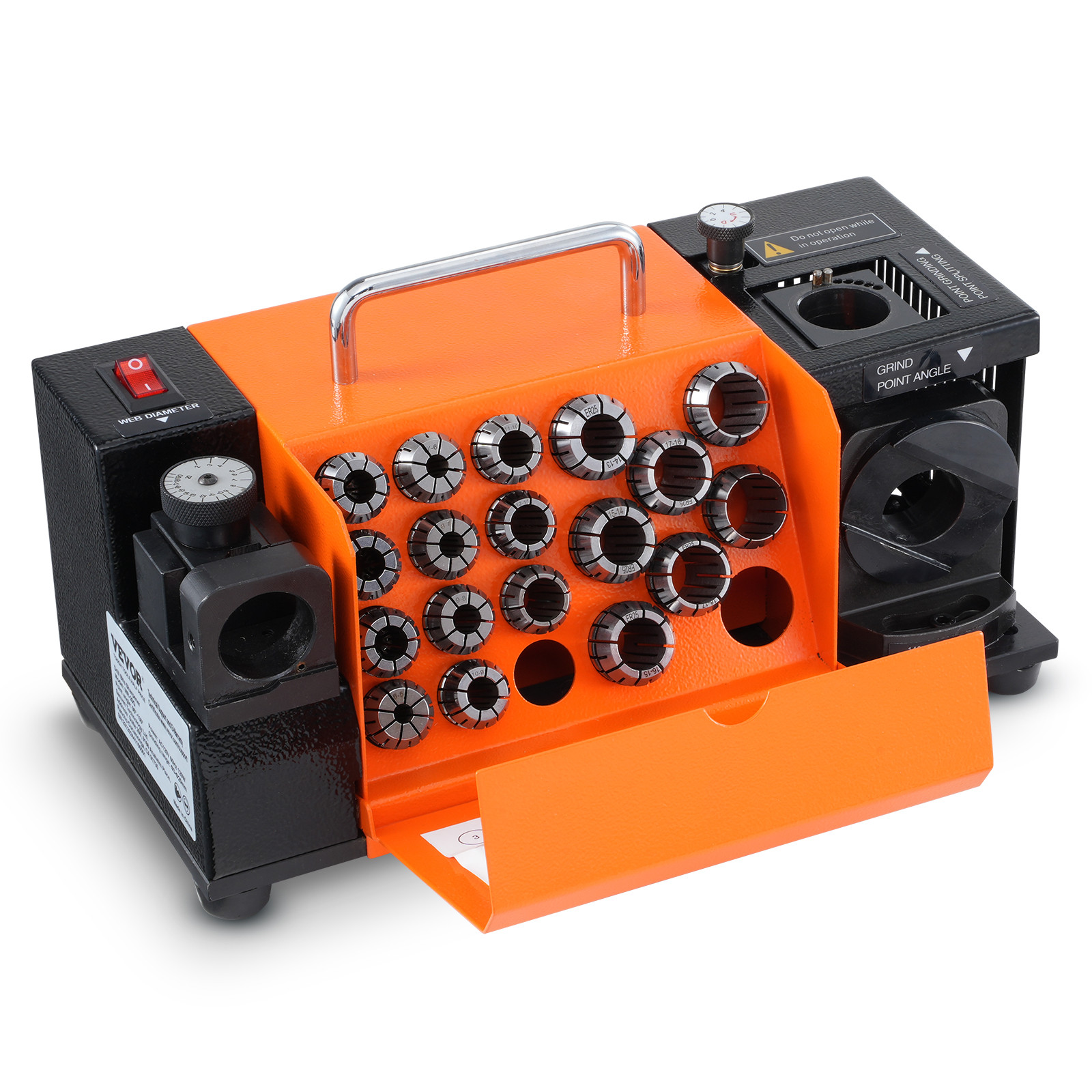 MR-20G Drill Bits Sharpener 3-20mm Bits Grinder Sharpener & 18 Collets