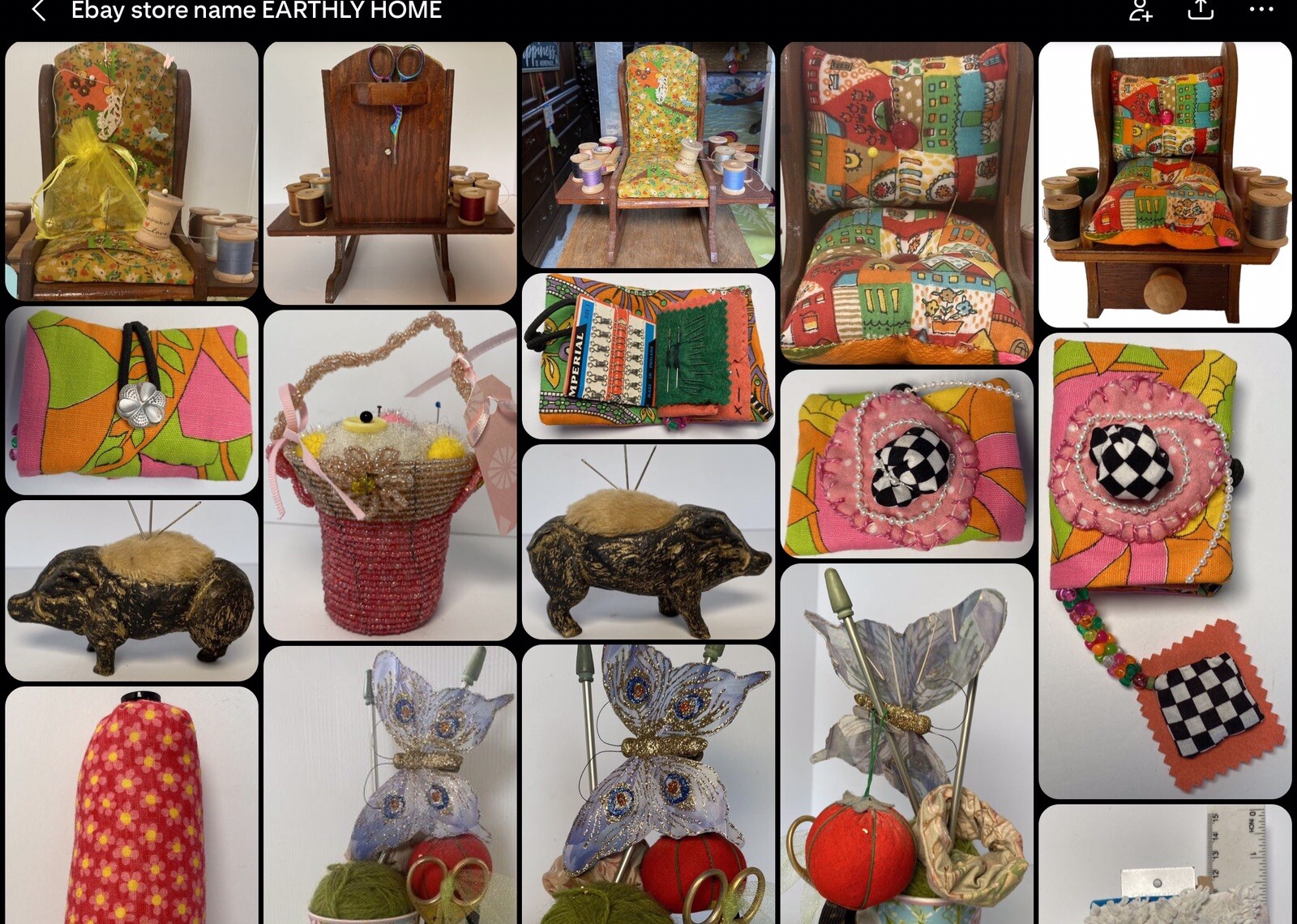 Pin cushion Needle Book Notions 31