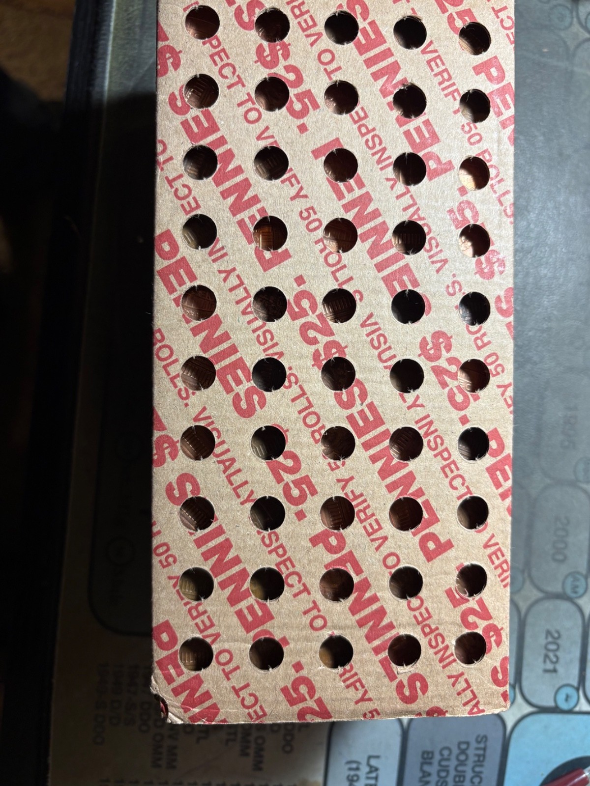 2 sealed $25 boxes of unsearched circulated Lincoln Cents