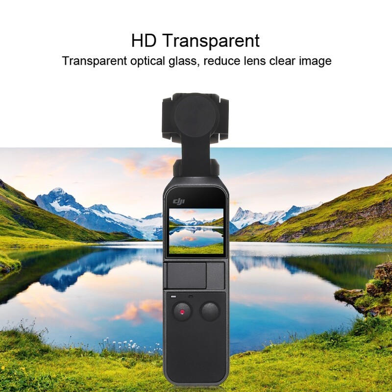 PULUZ HD Tempered Glass Lens Protector + Screen Film for DJI OSMO Pocket Gimbal