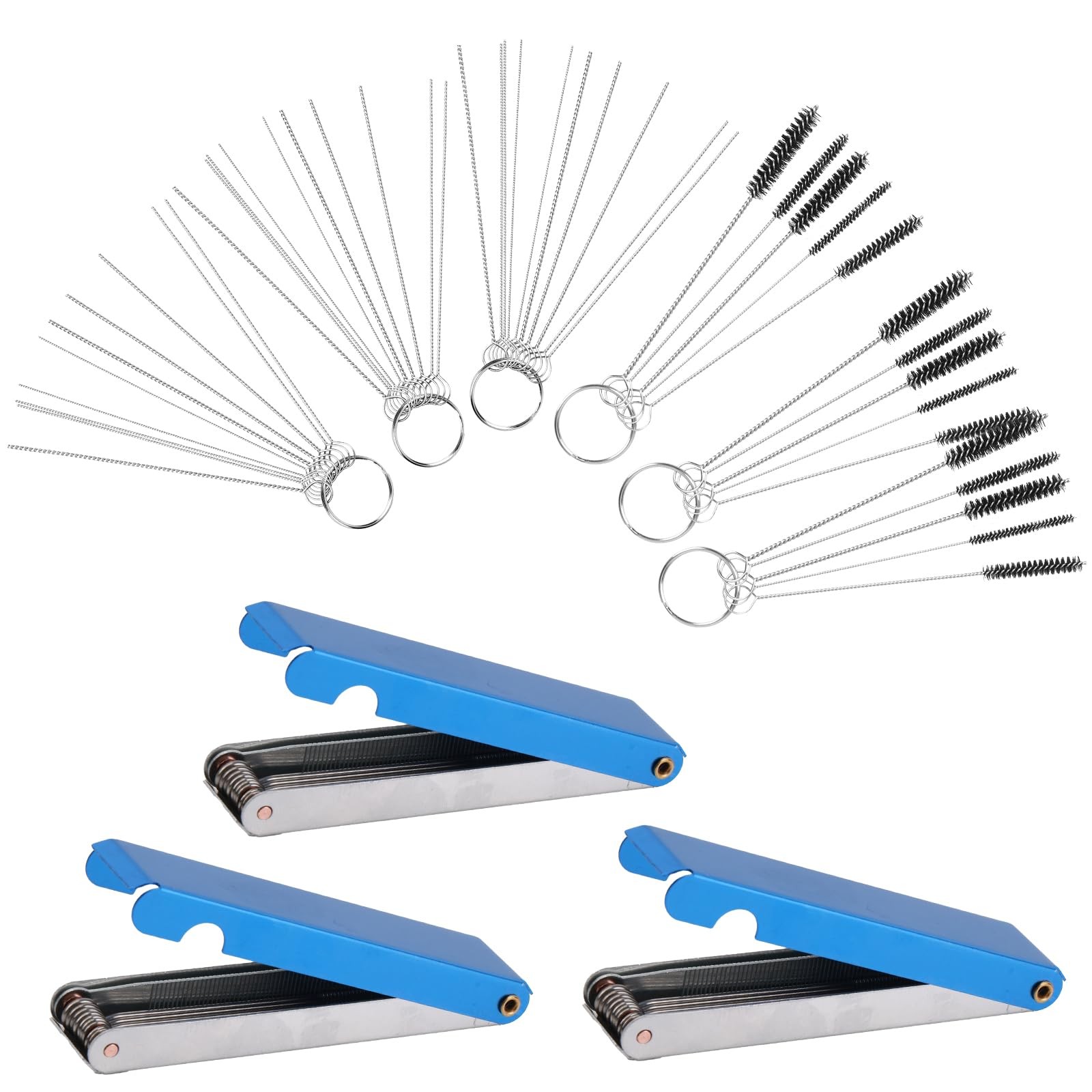 Carburetor Cleaning Kit, Torch Tip Cleaner Set 39 Wires 30 Needles 15 Carb Je...