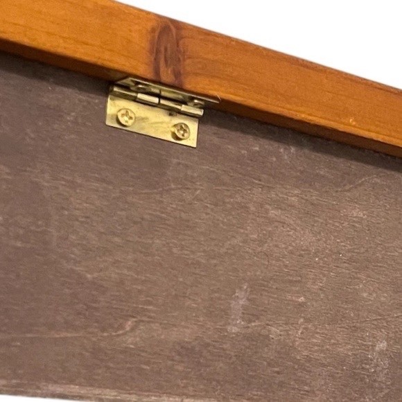 Vintage Motorcycle Garage Shop Diorama Shadow Box.