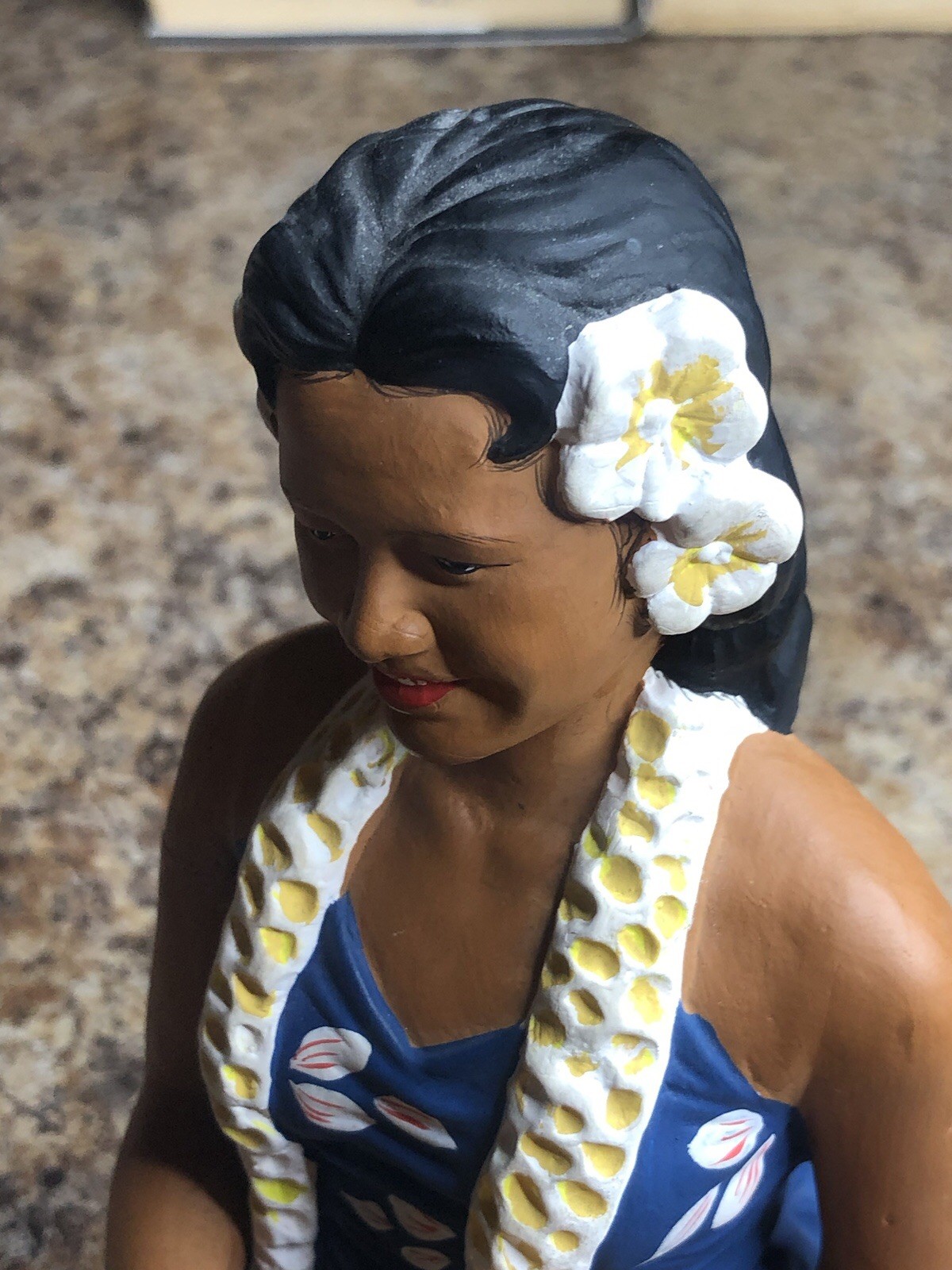 Very Rare 1950’s Hakata Urasaki Hawaii Hula Doll With IPU Made In Japan Damaged