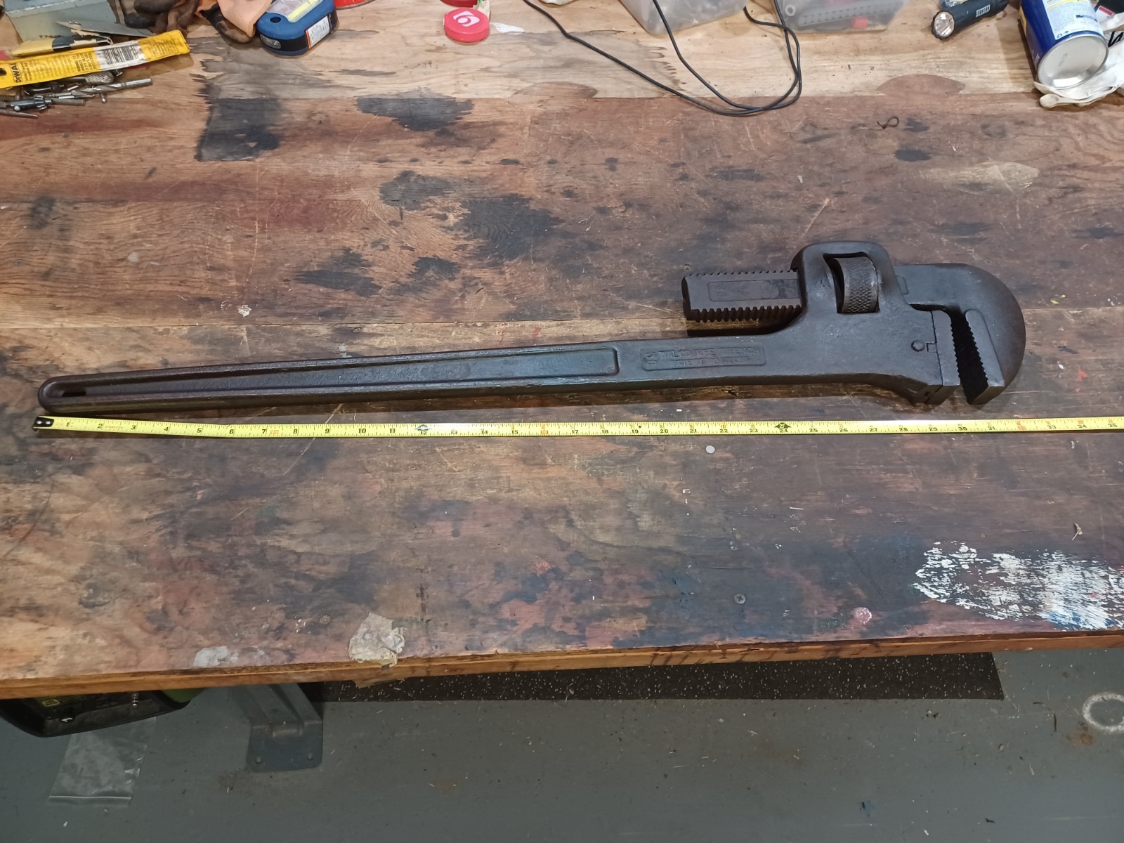 WALWORTH Walco (36") pipe wrench made-in-USA vintage it works good!