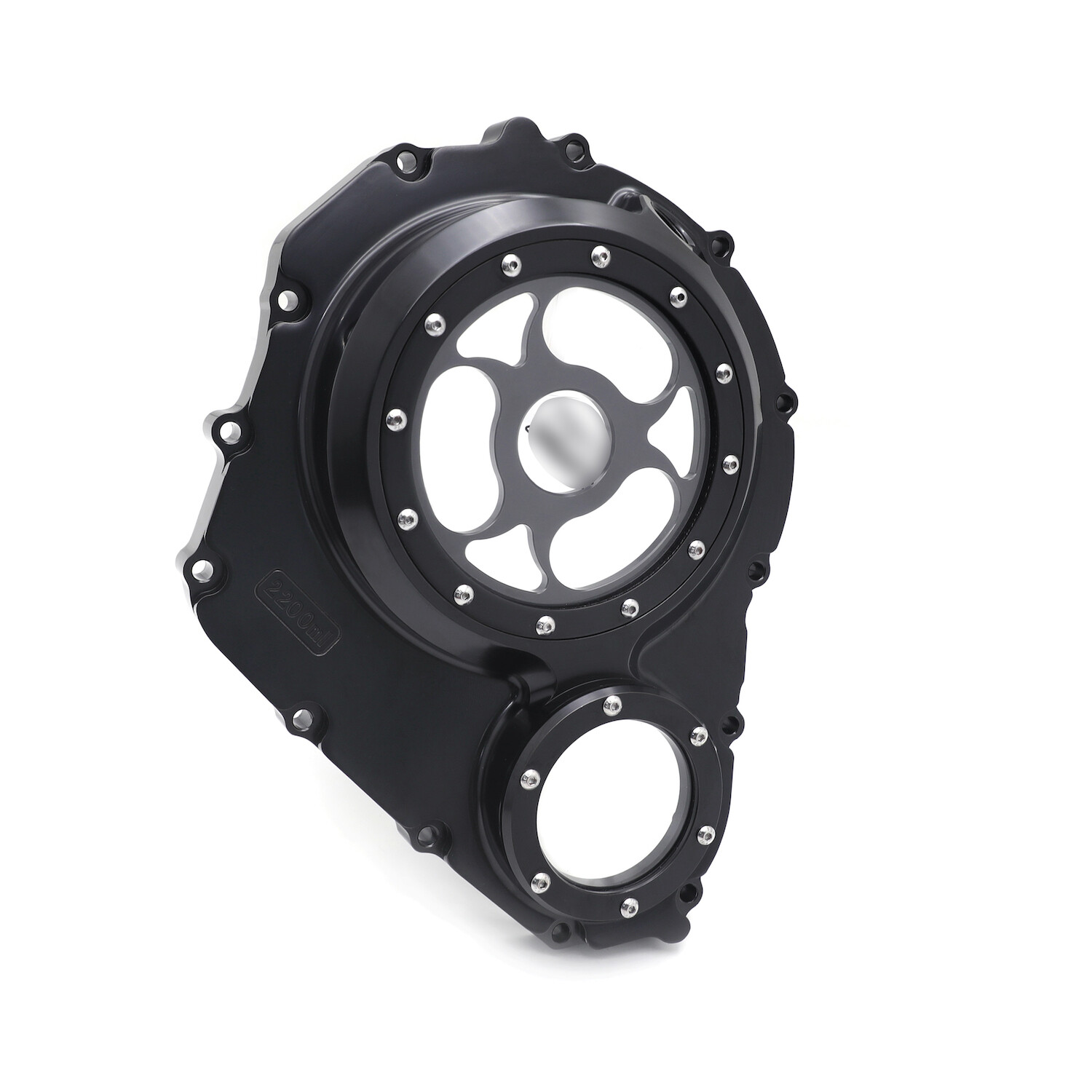 CNC Black&Clear Engine Clutch Cover w/Gasket For 2006-2022 Suzuki GSX-R 600/750