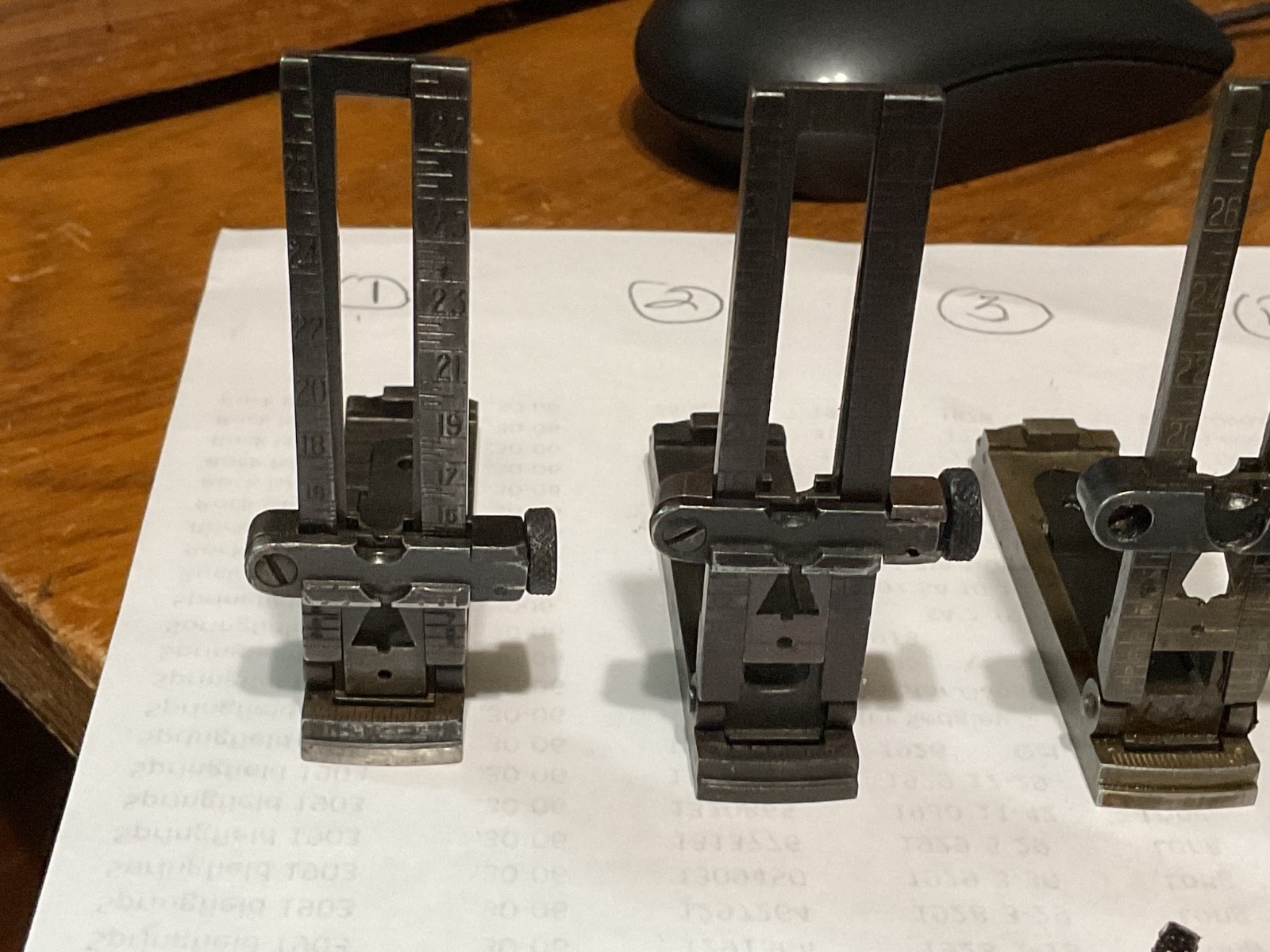 Springfield 1903 rear sight with NOS windage knob. One set only.