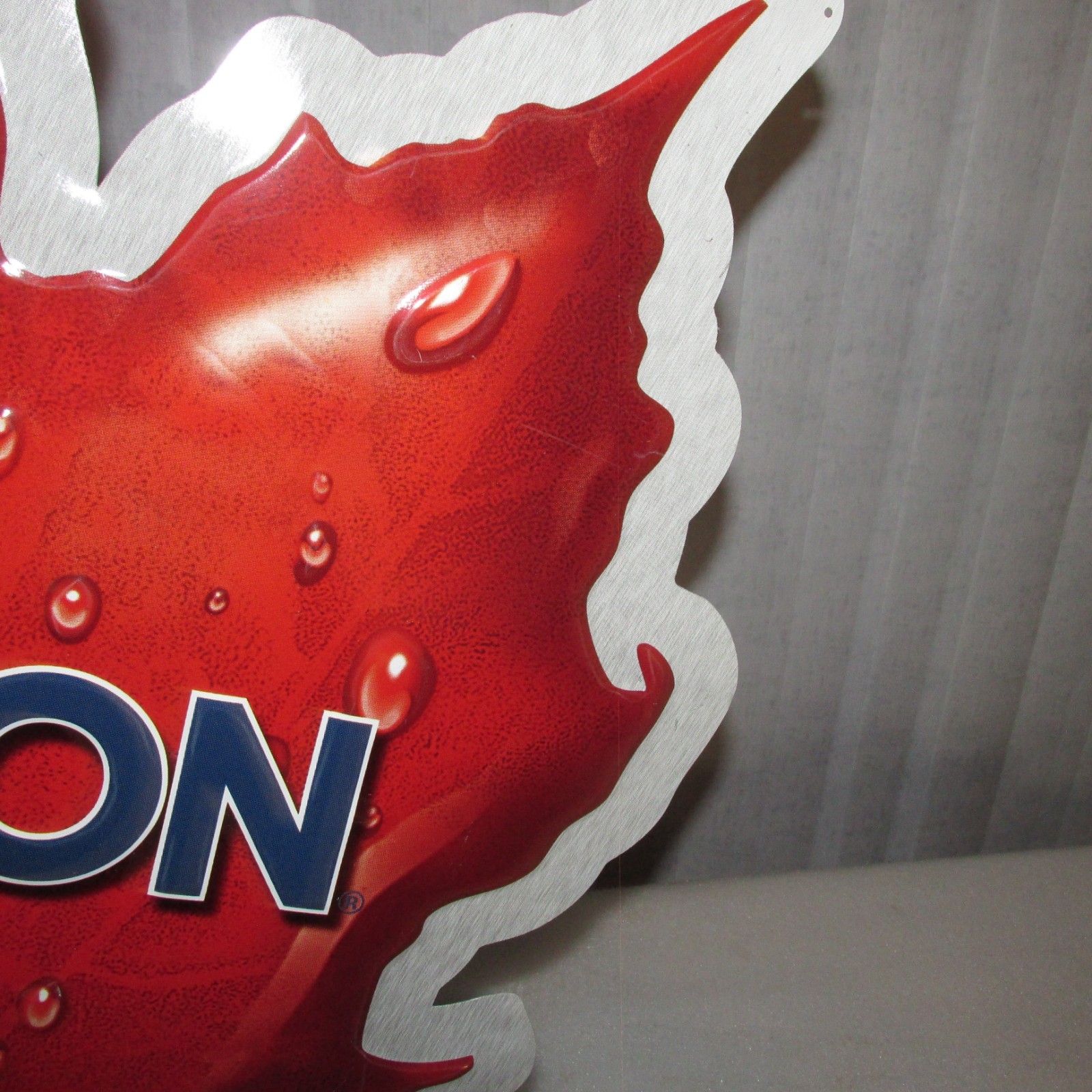 Molson Beer Sign Maple leaf Large 33x25 tin SO NICE, RARE