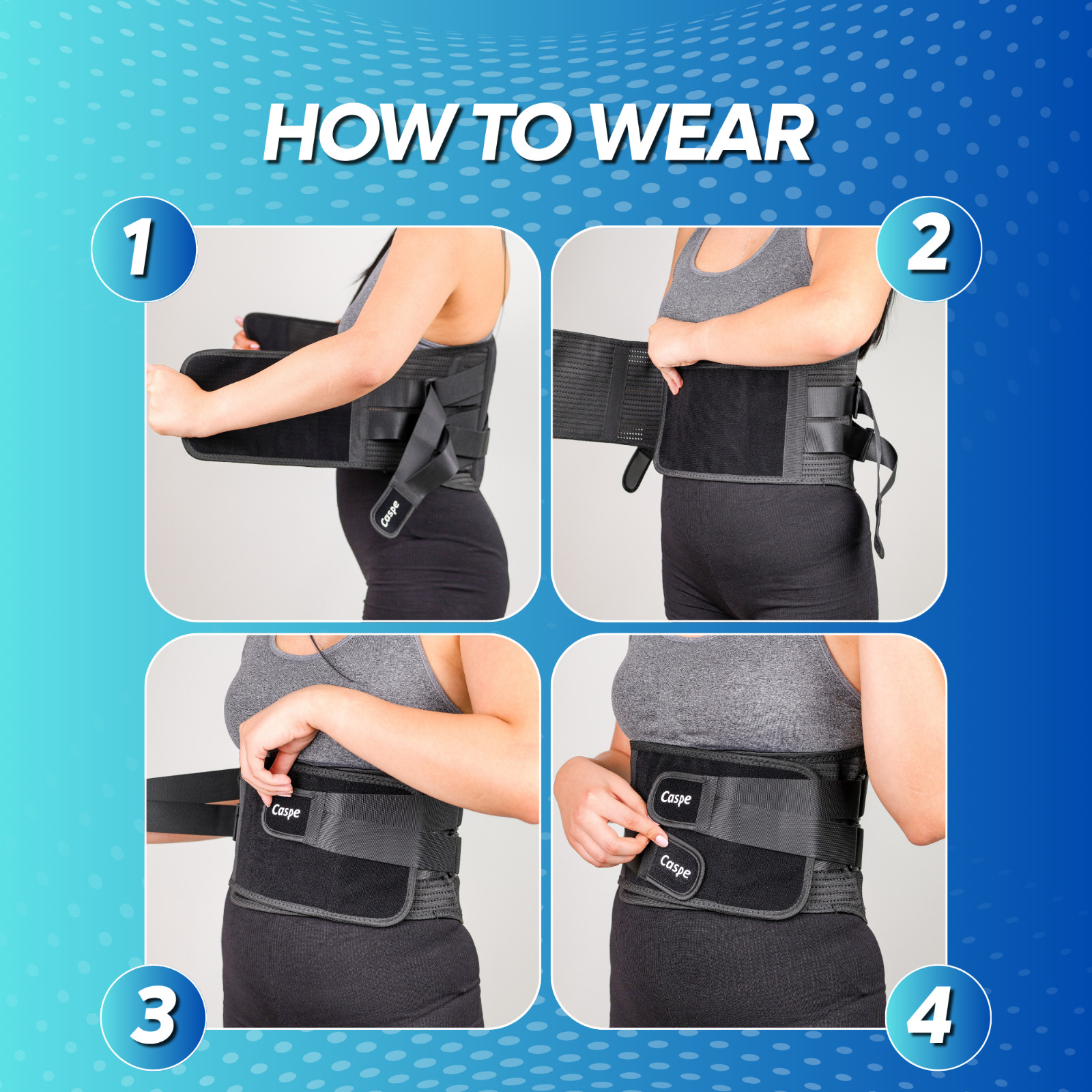 Adjustable Lower Back Brace Lumbar Support Waist Belt for Men Women Pain Relief