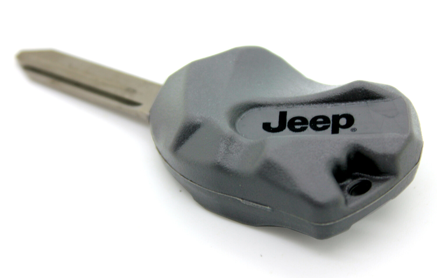 NEW Jeep Dark Gray "The Rock" Transponder Ignition Lock Key / Fits Listed w/Chip
