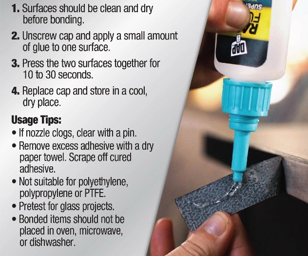 DAP RapidFuse 0.85 oz Clear Super Glue All Purpose Adhesive (2 Pack)