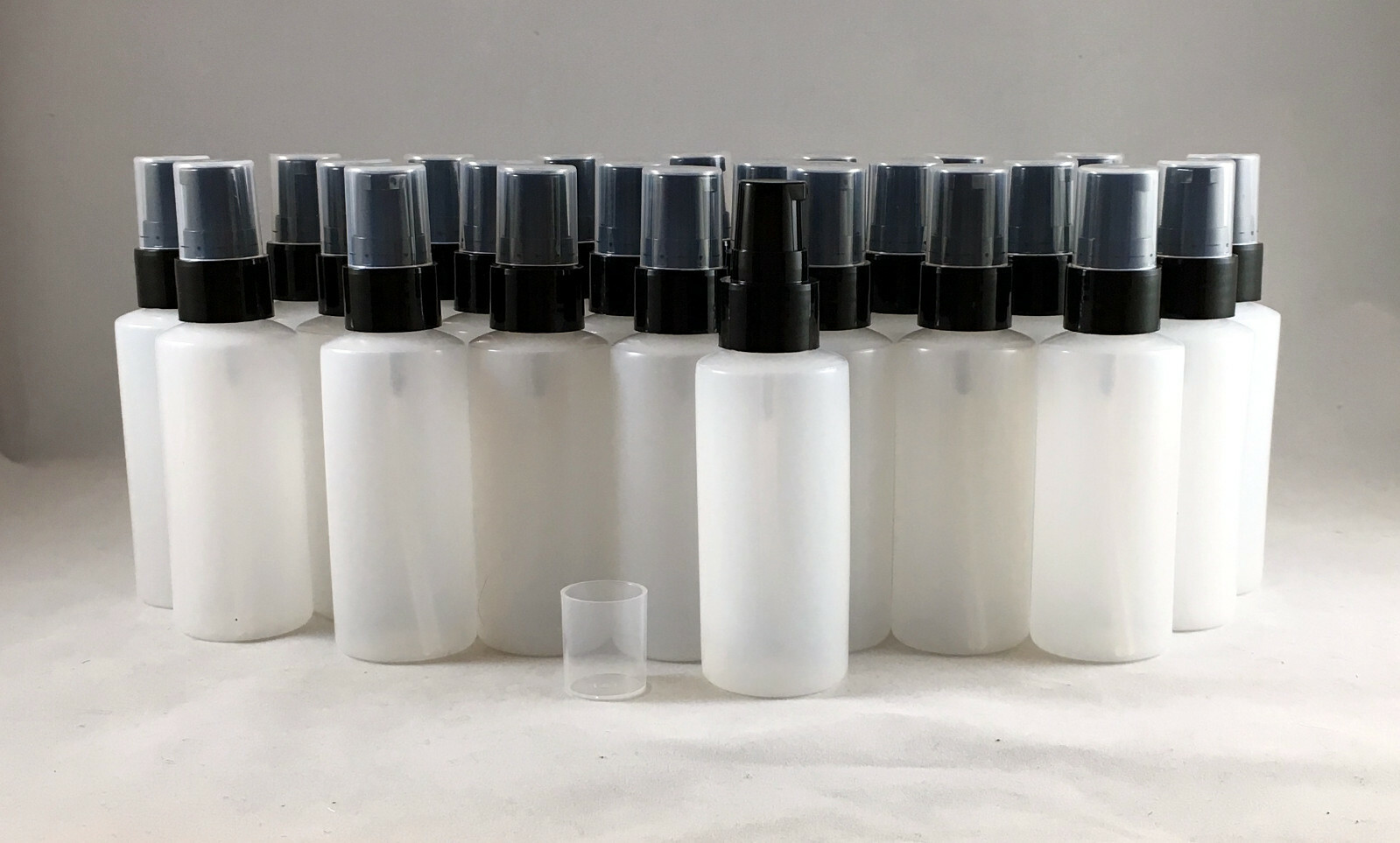 1oz Natural HDPE Cylinder Round Plastic Bottle w You Pick Closure / Quantity