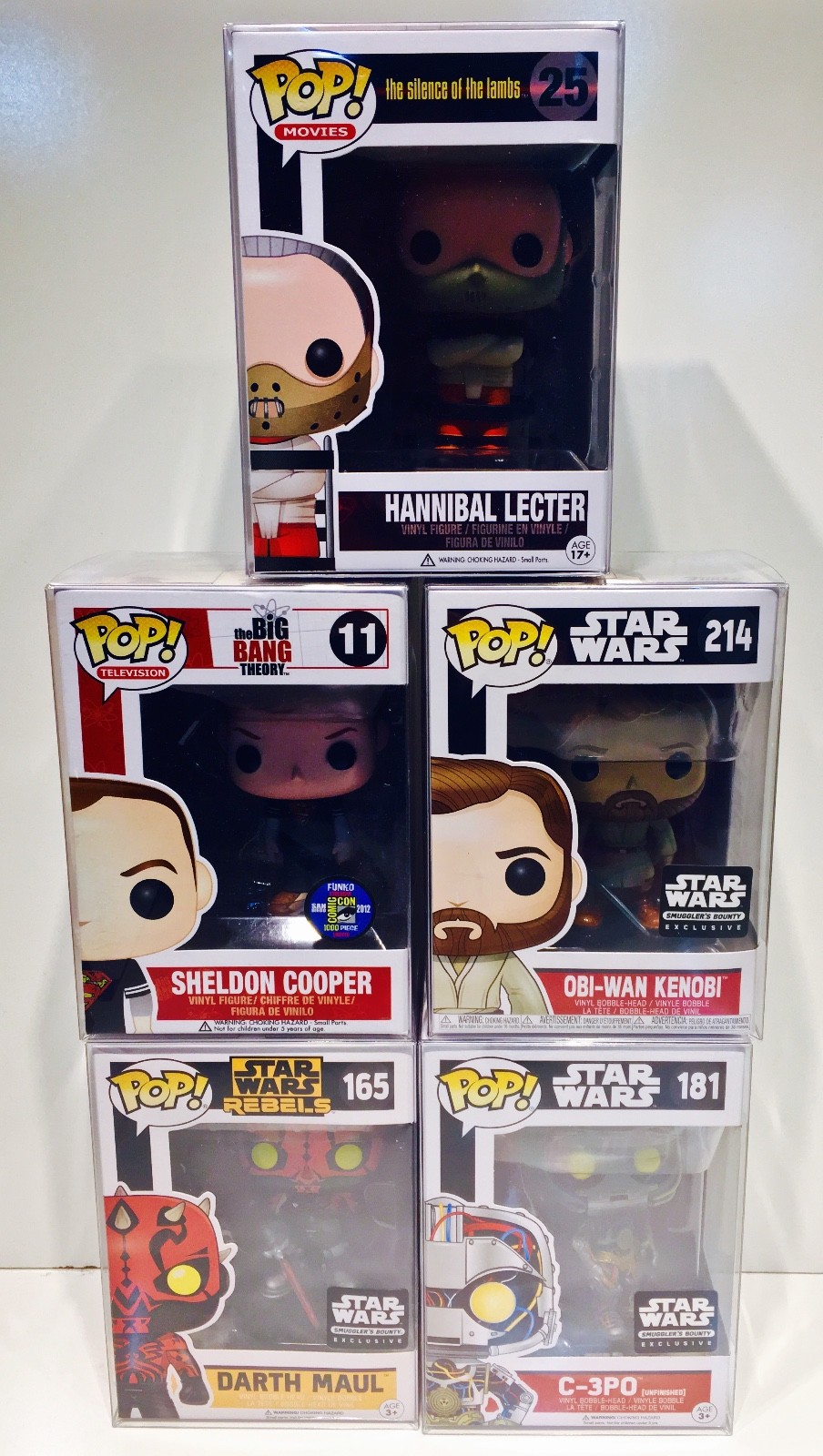 250 Box Protectors For FUNKO POP! 4" Vinyl Figures Clear Custom Display Cases