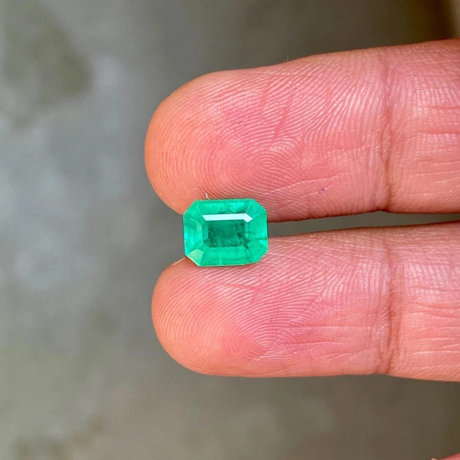 Natural Colombian Green Emerald 5.10 Ct Certified Emerald Cut Loose Gemstone