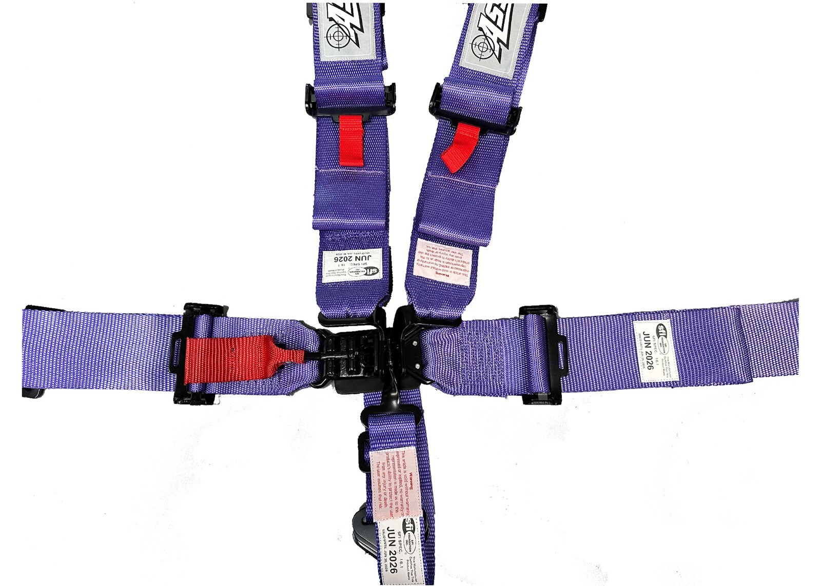 SFI Date 2026 Purple 5 Point 3" Wide Safety Race Harness Seat Belt Kit SFI 16.1