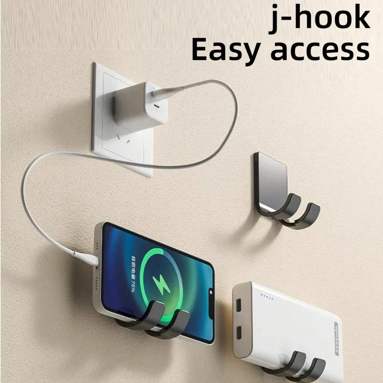 4x Razor Holder No Drilling Wall Mounted Razor Storage Organizer Shaving Shelf