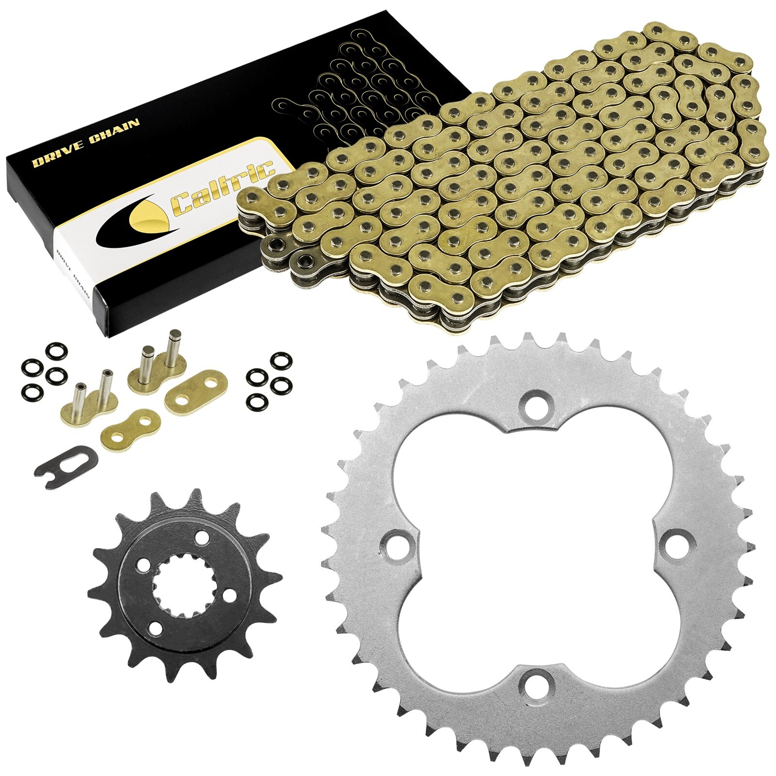 Gold O-Ring Drive Chain & Sprocket Kit for Honda TRX400EX TRX400X 2005-2014
