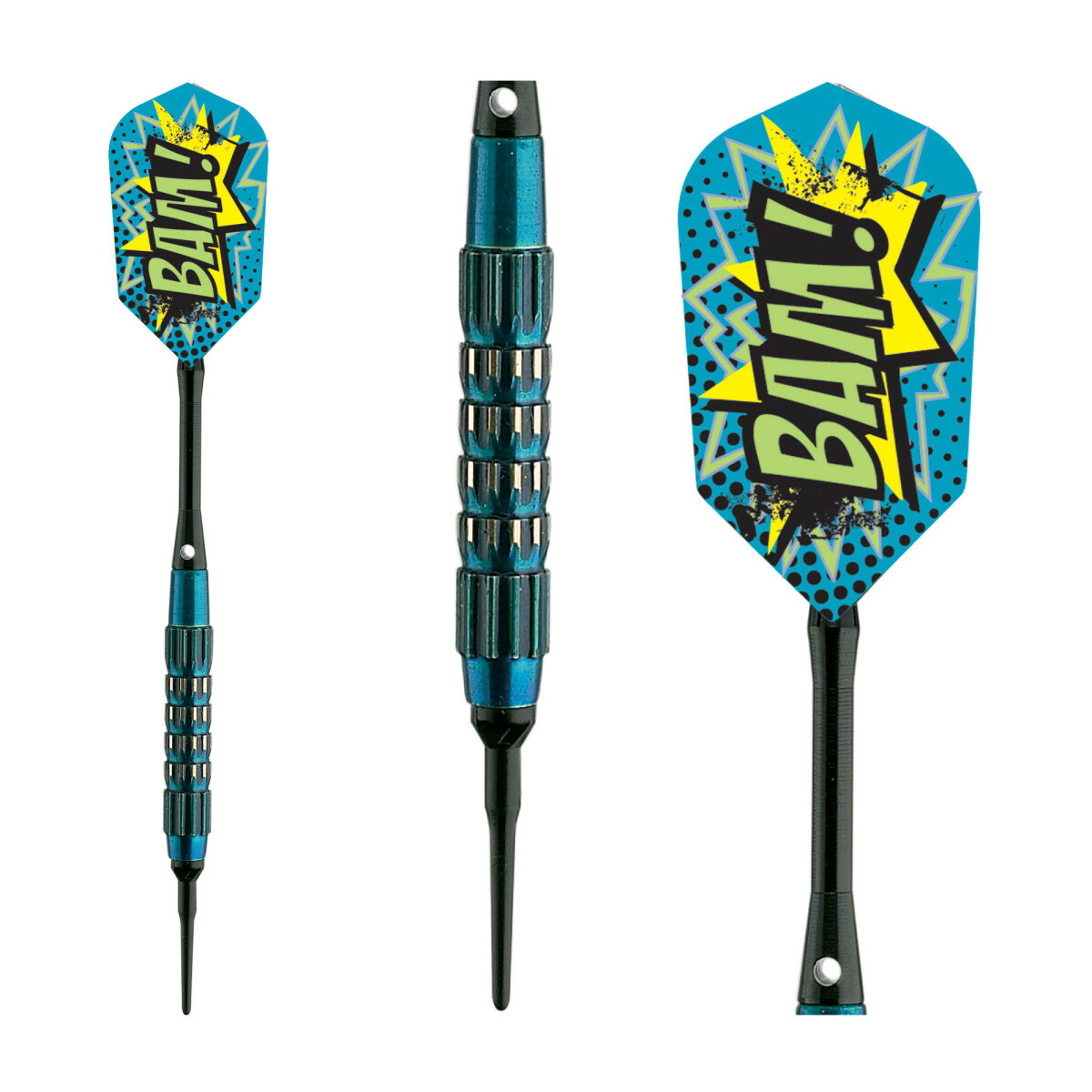 Viper Comix Soft Tip Darts - Dartboard Game Accessory - Blue - 18 Grams