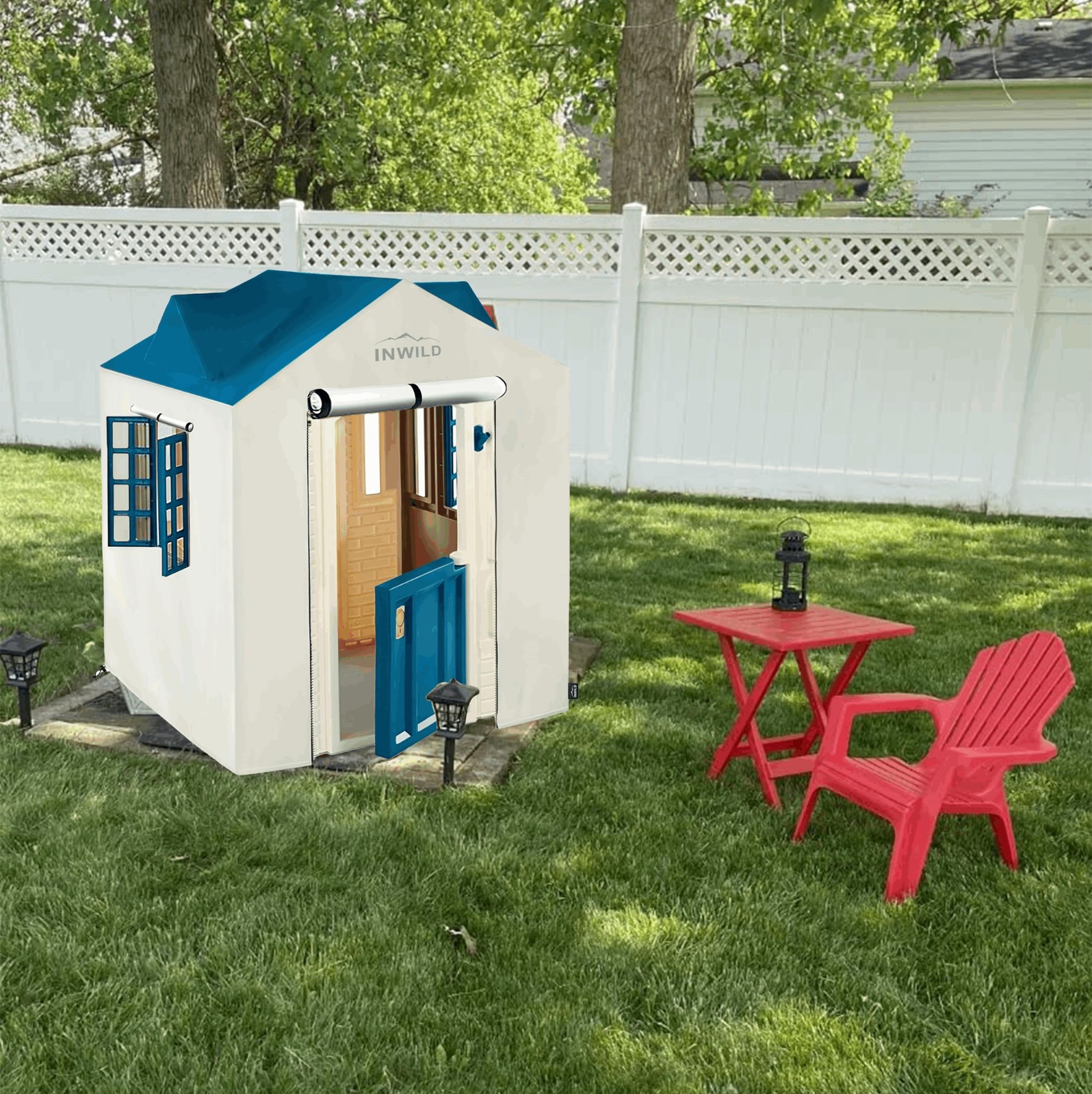 INWILD Outdoor Playhouse Cover for Little Tikes Cape Cottage, All-Weather Protec