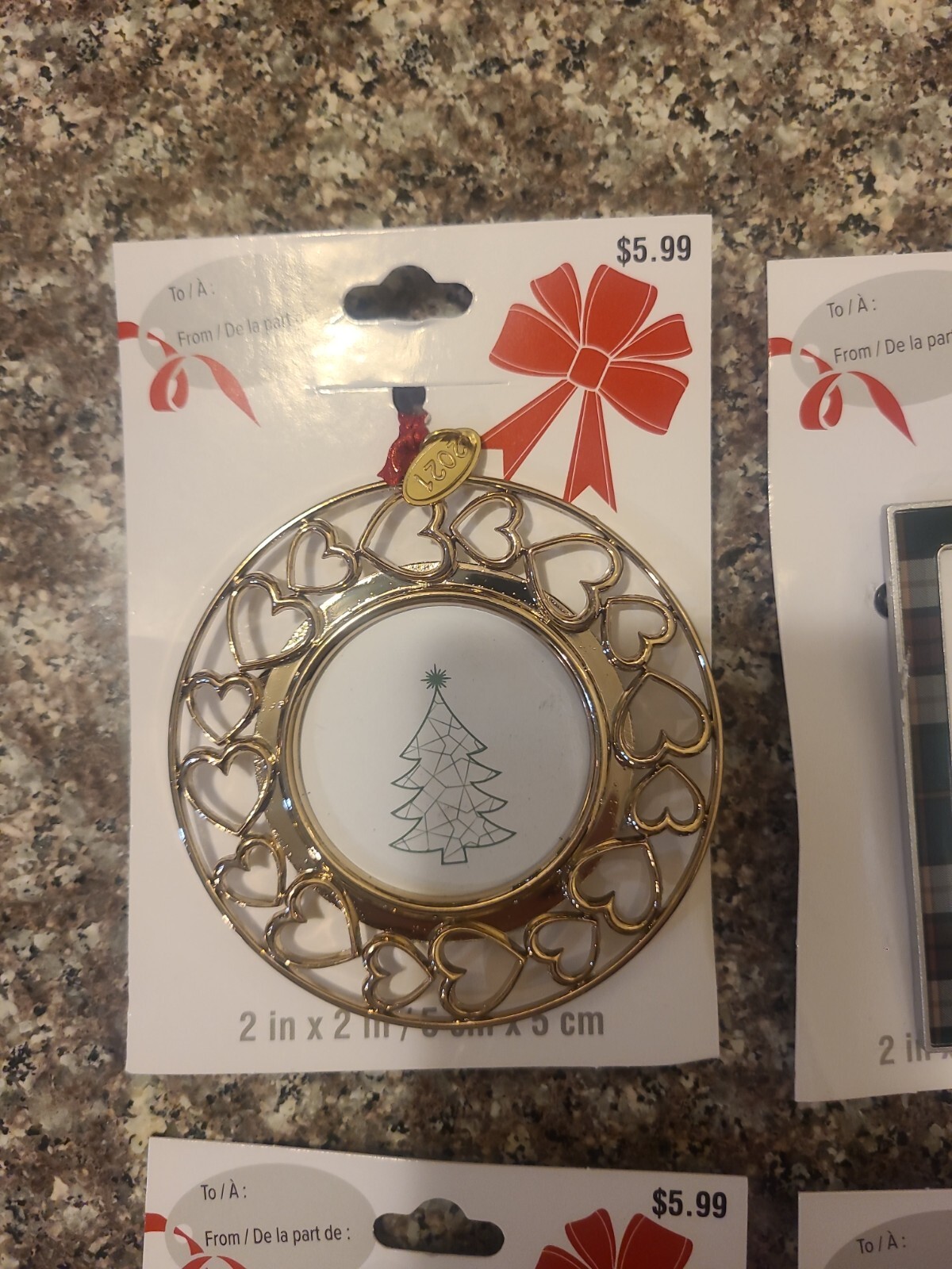 72 Studio Decor Christmas Ornament Picture Frames 6 Different Wholesale Lot