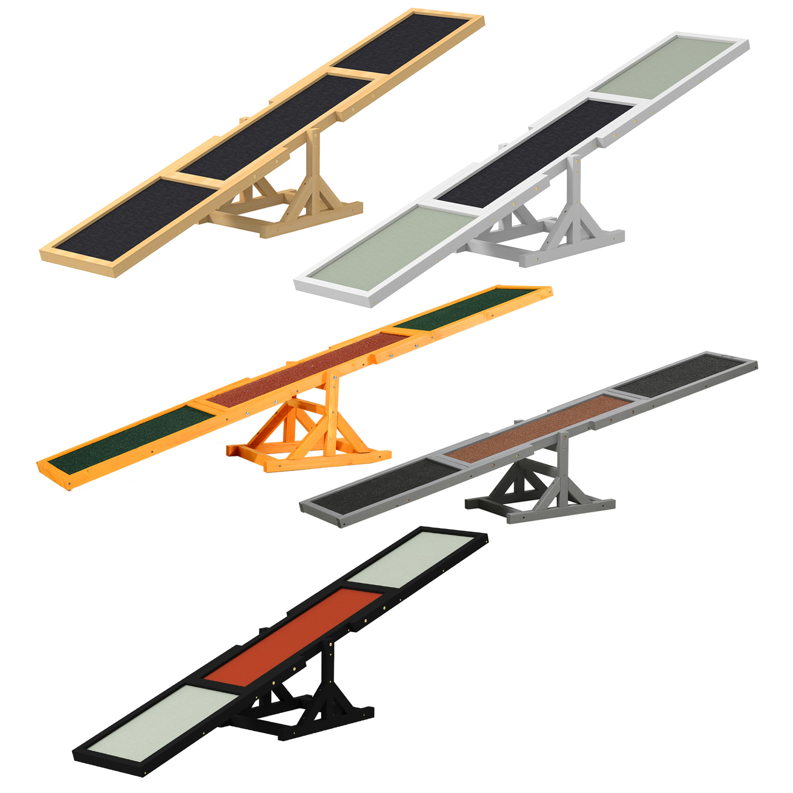 Pet Seesaw Wood Dog Supply Sport Training Equipment Run Game