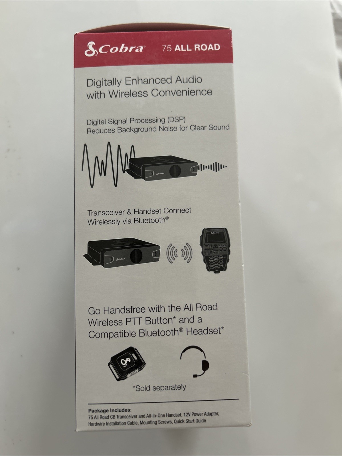 Cobra 75 All Road Wireless CB Radio Dual-Mode AM/FM Bluetooth NOAA IP66 New