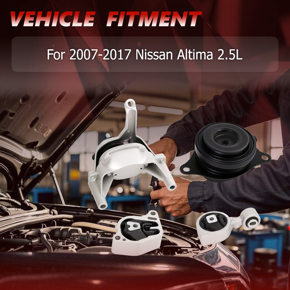 4PCS Engine Motor & Trans Mount Auto Set For 2007-2017 Nissan Altima 2.5L CVT