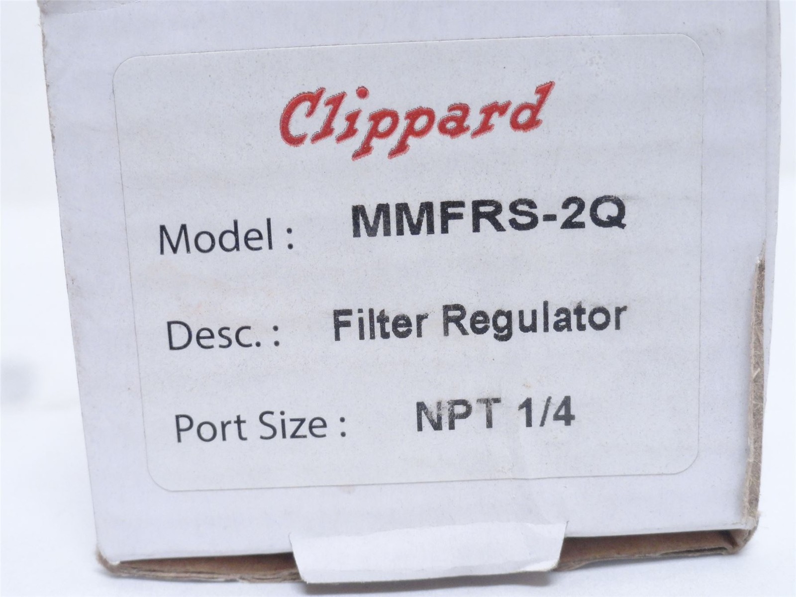 248591 New In Box; Clippard MMFRS-2Q Stacking Filter-Regulator 1/4NPT; 7-125PSI
