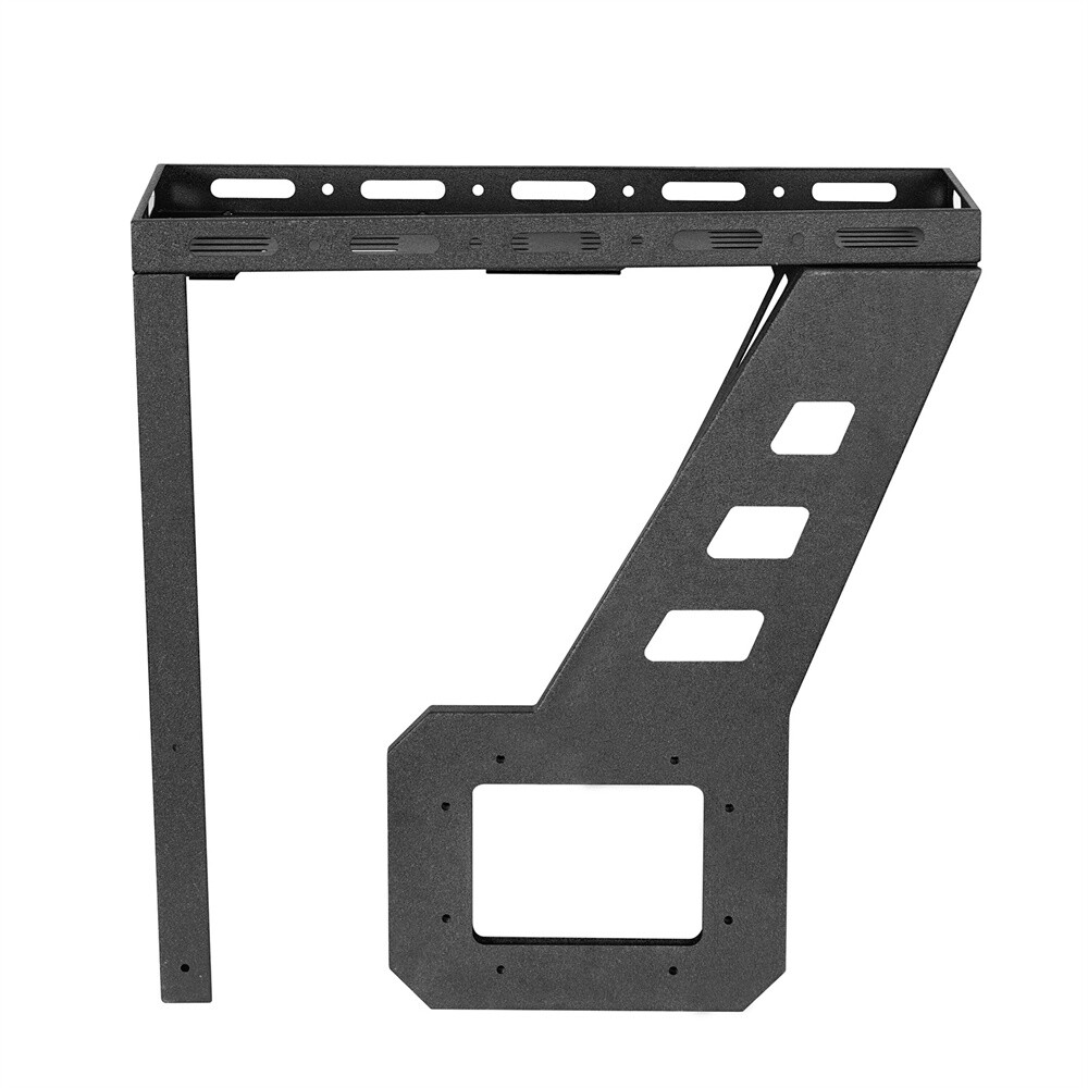 Hooke Road Tailgate Basket Rear Cargo Rack w/ Hinge for 07-18 Jeep Wrangler JK