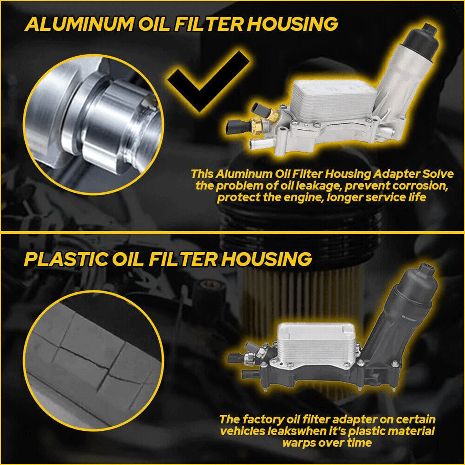 Engine Oil Cooler Filter Housing Assembly For Dodge Jeep 3.6L 5184294AE 2011-22