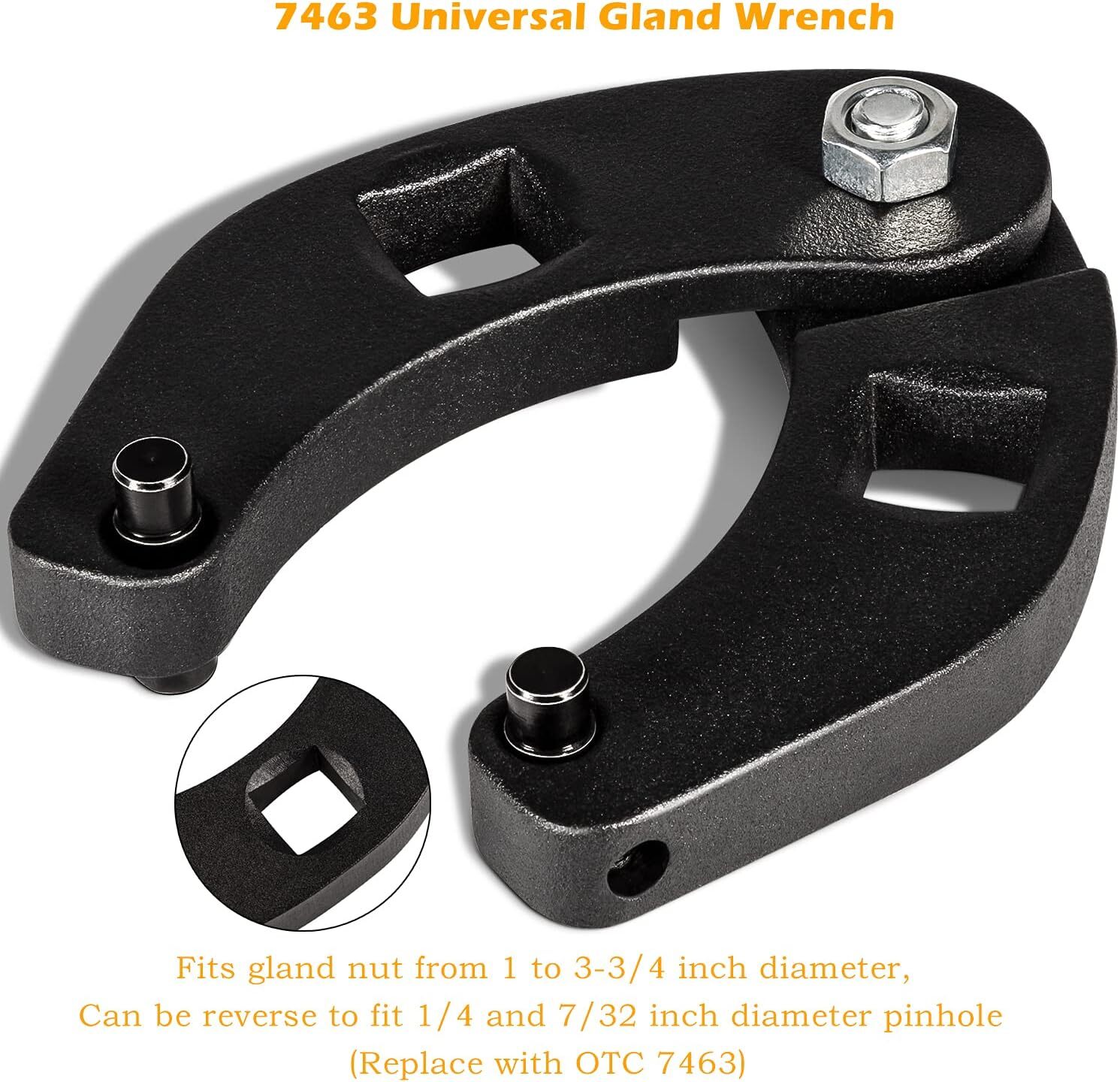 Adjustable Gland Nut Wrench 1266 +7463 Spanner Tool Set for Hydraulic Cylinder