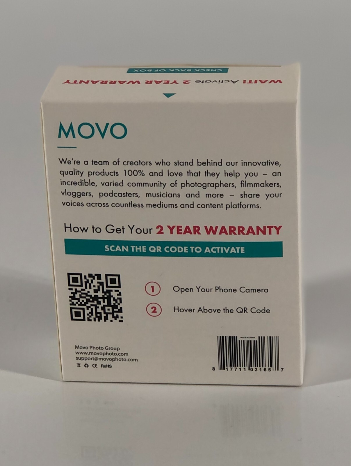 Movo LED-30 Rechargeable Mini LED Video Light Panel with Adjustable Brightness