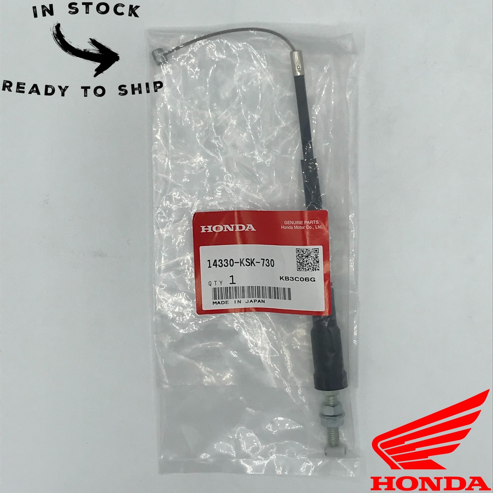 Genuine OEM Honda Rear Power Valve Cable 14330-KSK-730 -CR250R