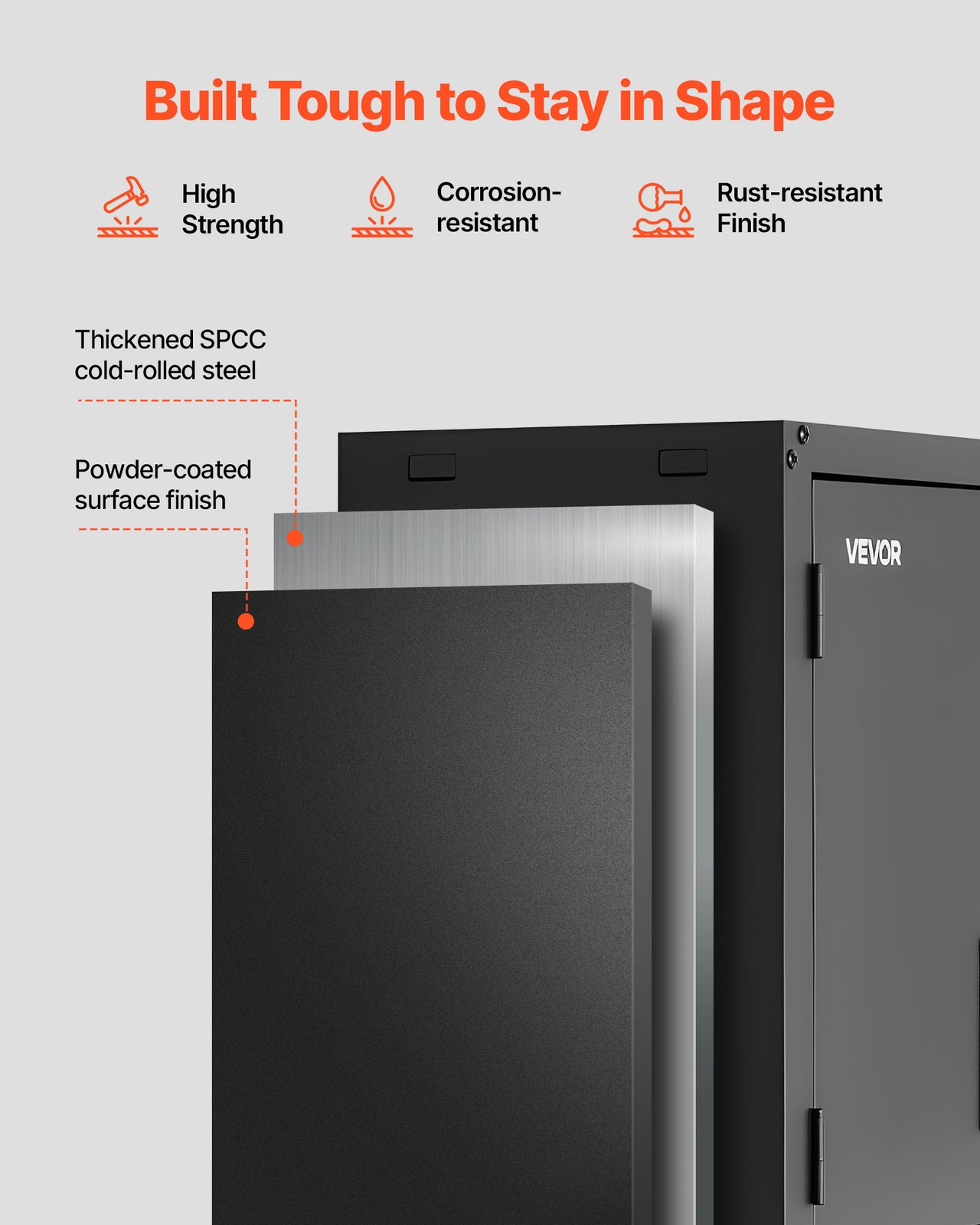 VEVOR Metal Wall Cabinet 30 inch Garage Wall Cabinet with Adjustable Shelf