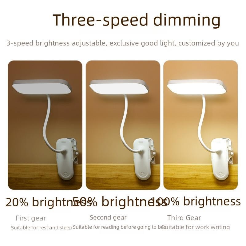LED Desk Lamp Adjustable Neck Lamp with Clamp Eye-Caring Reading Desk Light