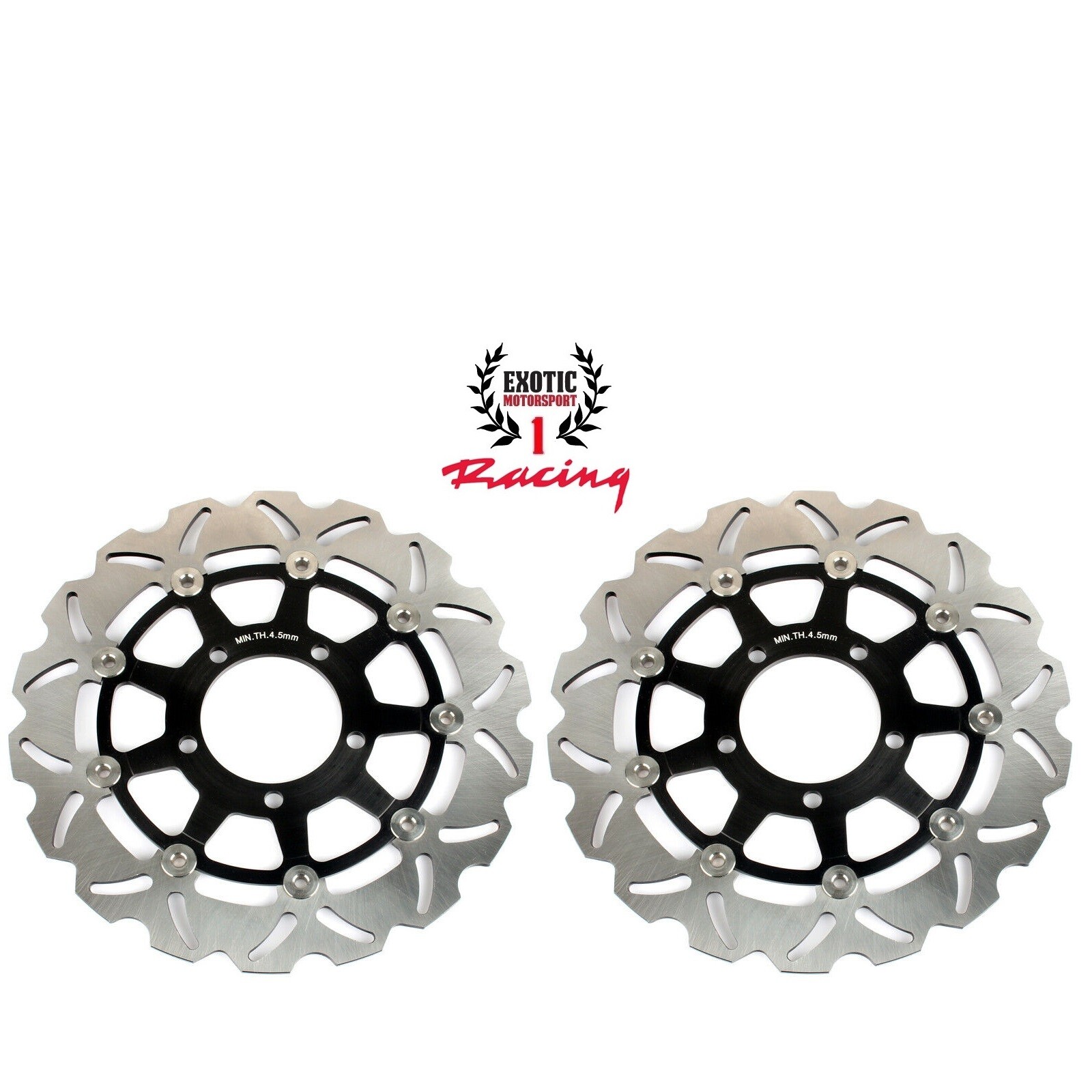Front Brake Disc Rotors Set Kawasaki ZX6R ZX10R Z1000R Versys 650 Wave Rotors