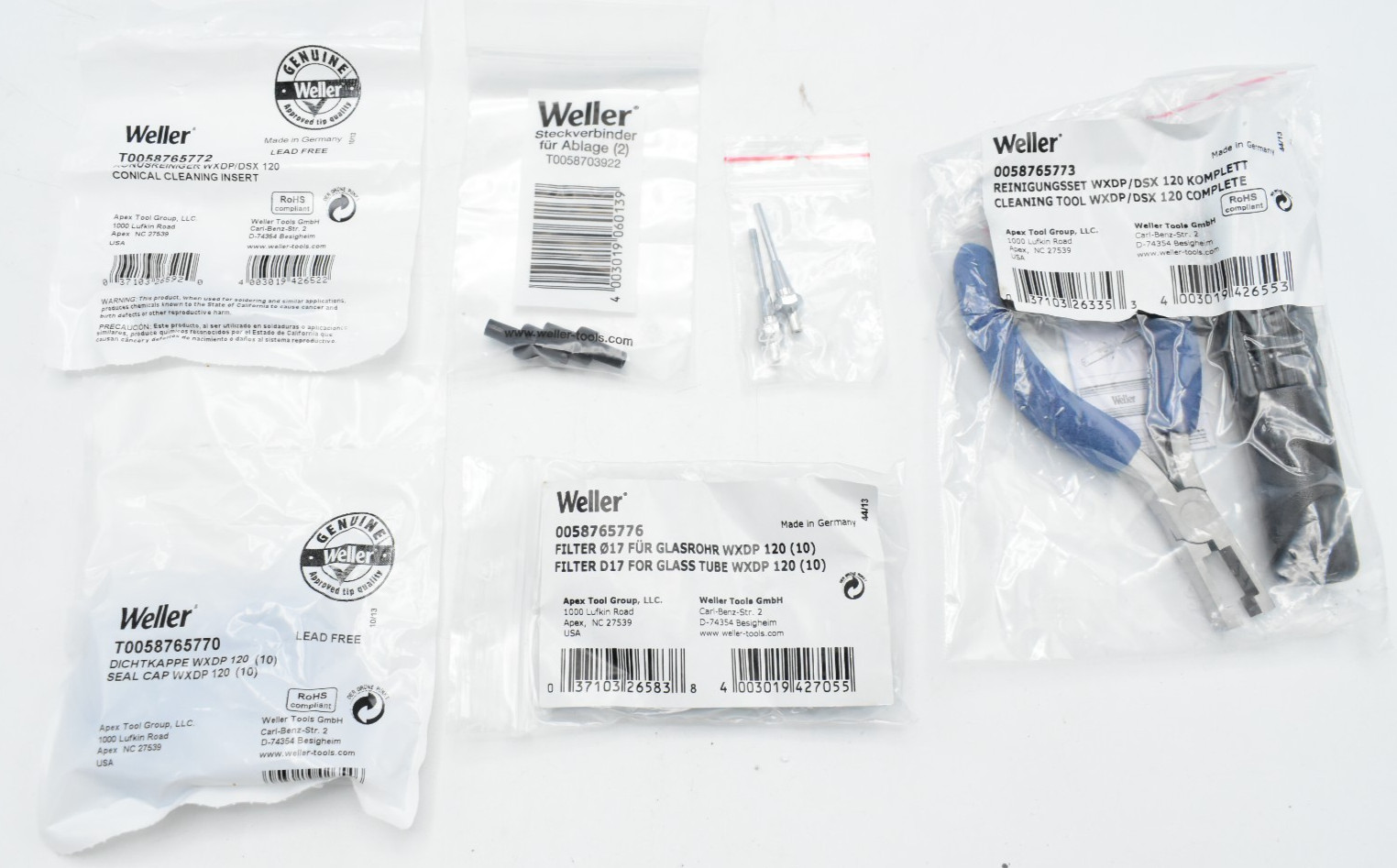 Weller WXD2010 2-Channel Desoldering Station with WXDP120 Iron + WDH70 Stand