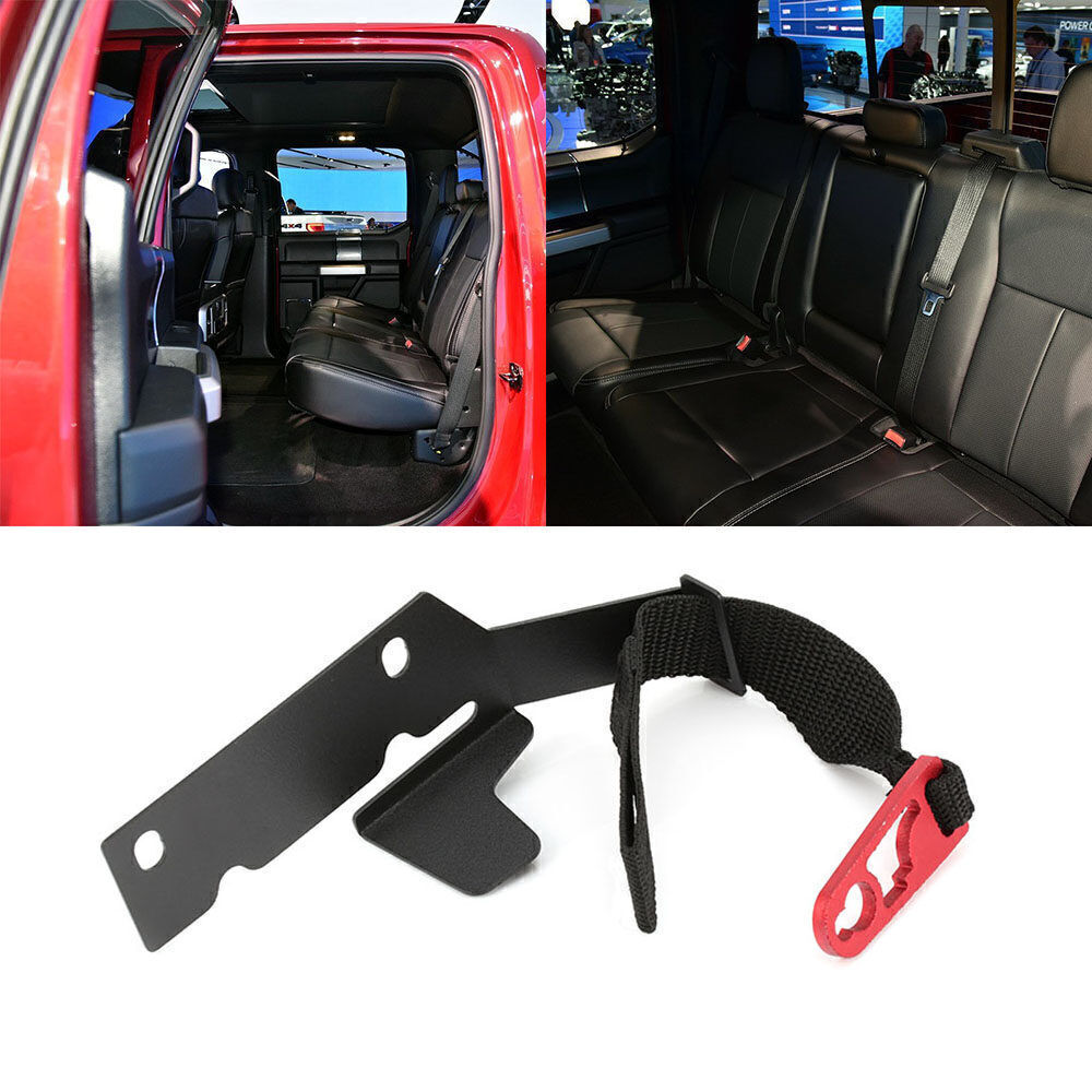 Rear Seat Quick Latch Release Kit Black Strap For Ford 2009-2022 F150 F250 F350