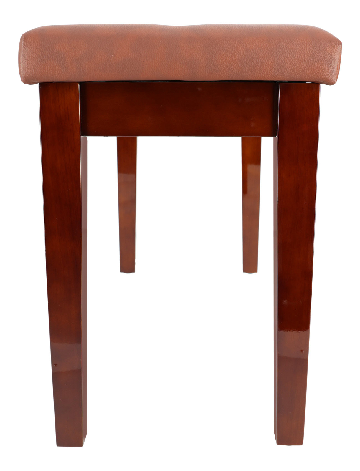 Rockville PB7 BROWN Premium Piano Bench w/Thailand Wood, Comfy Padding + Storage