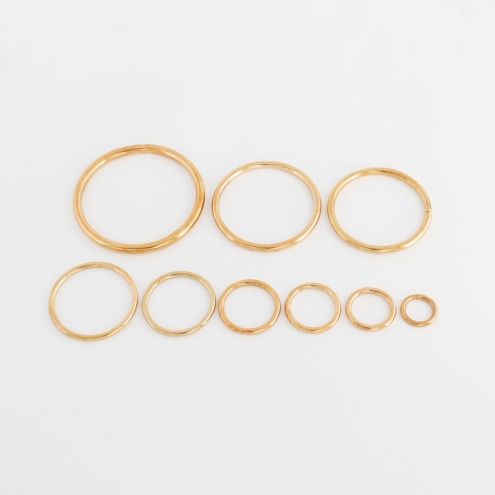 Metal O-Ring Welded ,for straps,purses,bags,Choose quantity Size & color (usa)