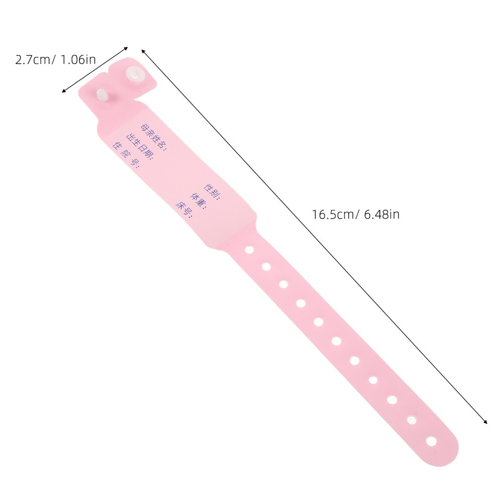 100 Pcs Medical Identification Tape Wristband Bracelet Baby Name Tag